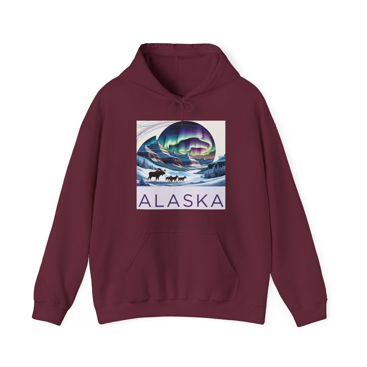 Alaska Northern Lights Unisex Hooded Sweatshirt