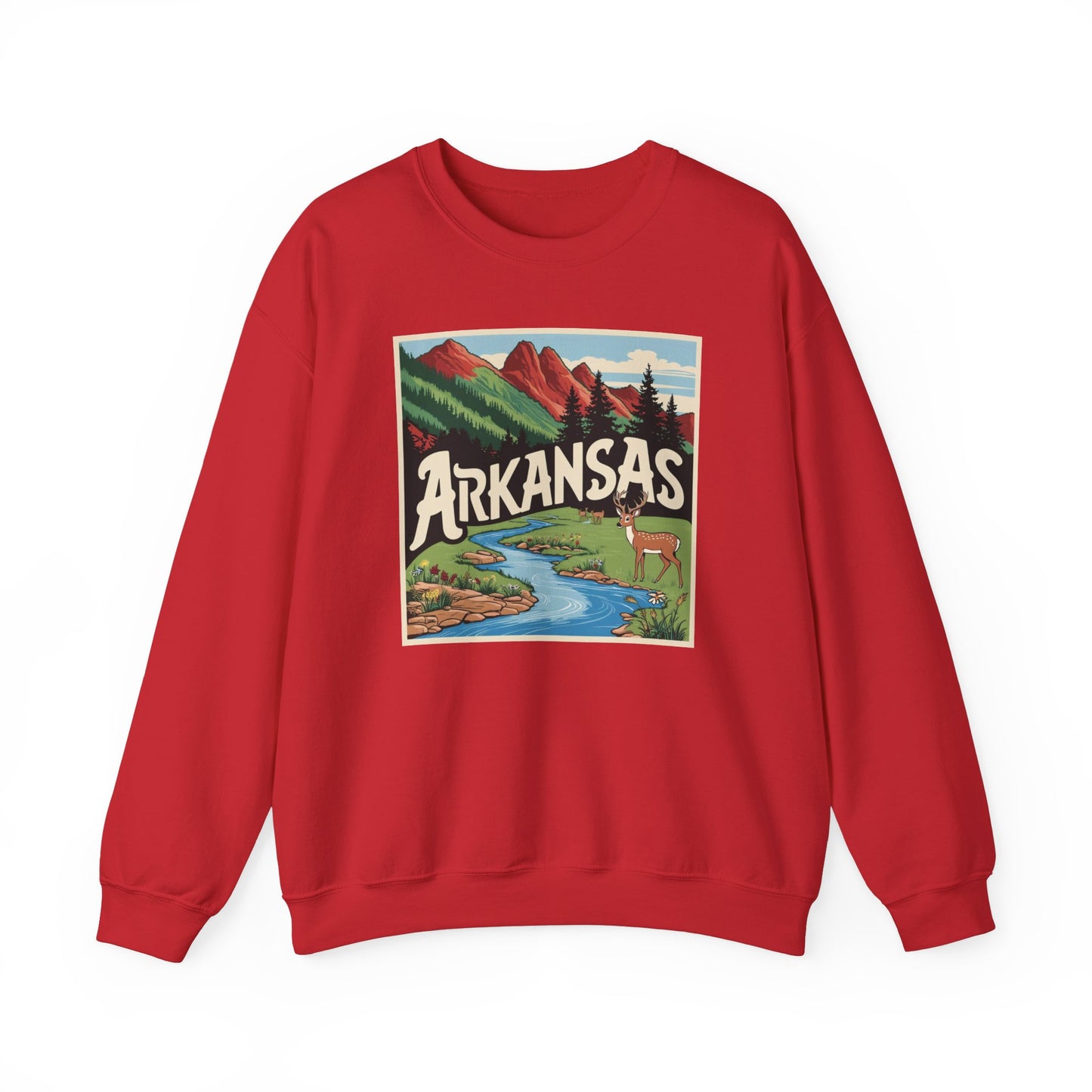 Vintage Arkansas Nature Crewneck Sweatshirt