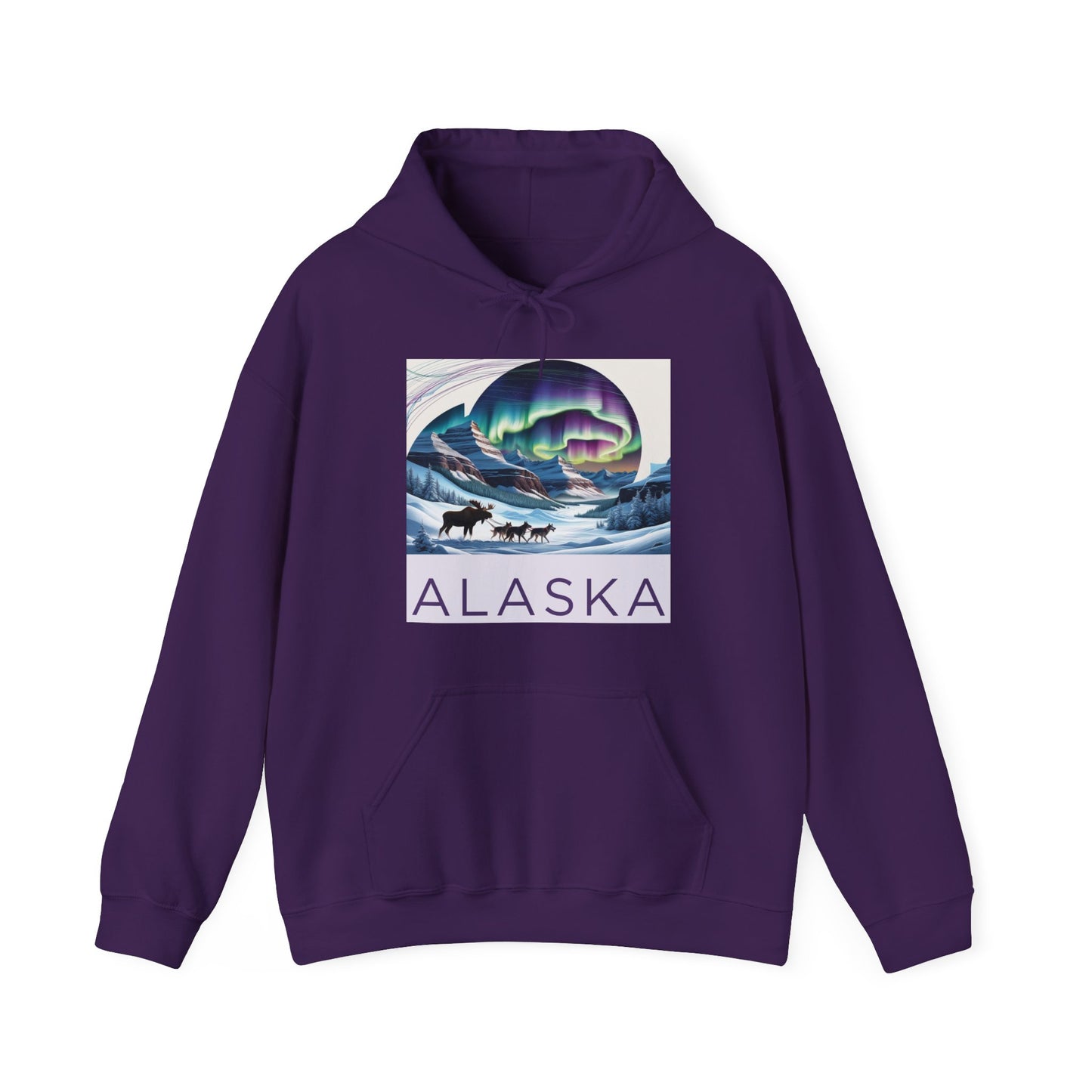 Alaska Northern Lights Unisex Hooded Sweatshirt