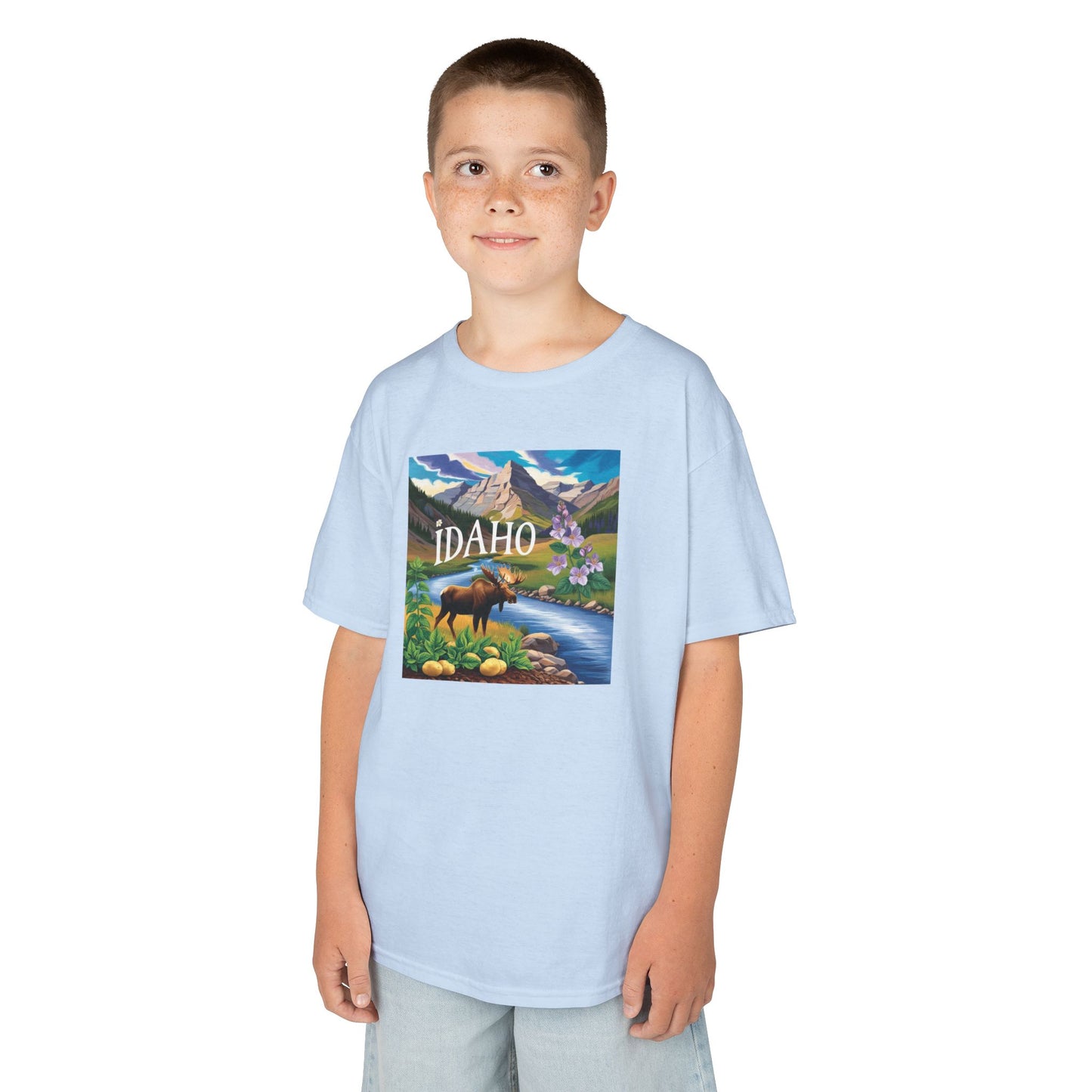 Idaho Nature Kids Heavy Cotton™ Tee - Fun Outdoor Adventure Design
