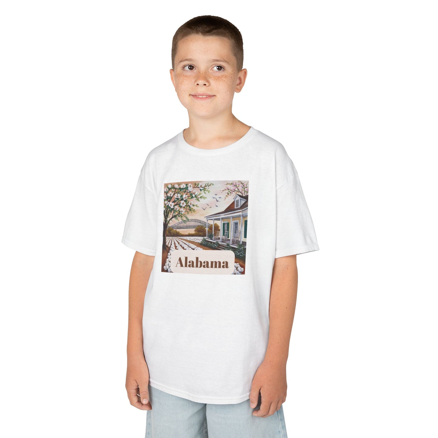 Alabama Kids Heavy Cotton Tee - Vintage Style