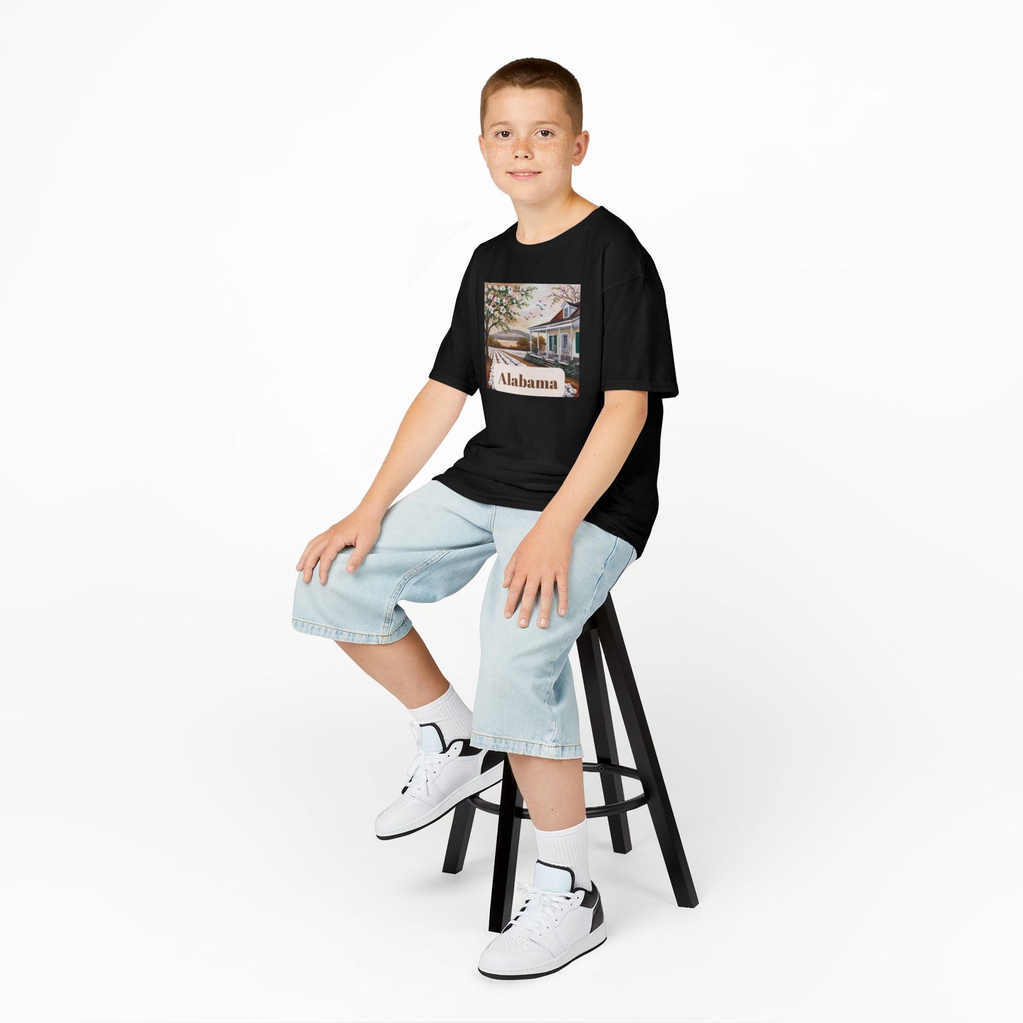 Alabama Kids Heavy Cotton Tee - Vintage Style