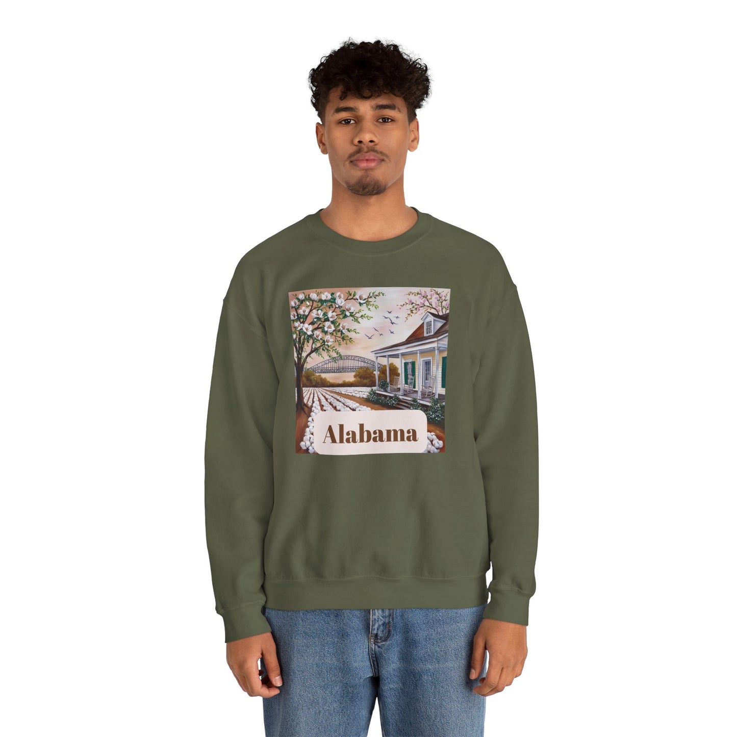 Alabama Vintage Scene Crewneck Sweatshirt
