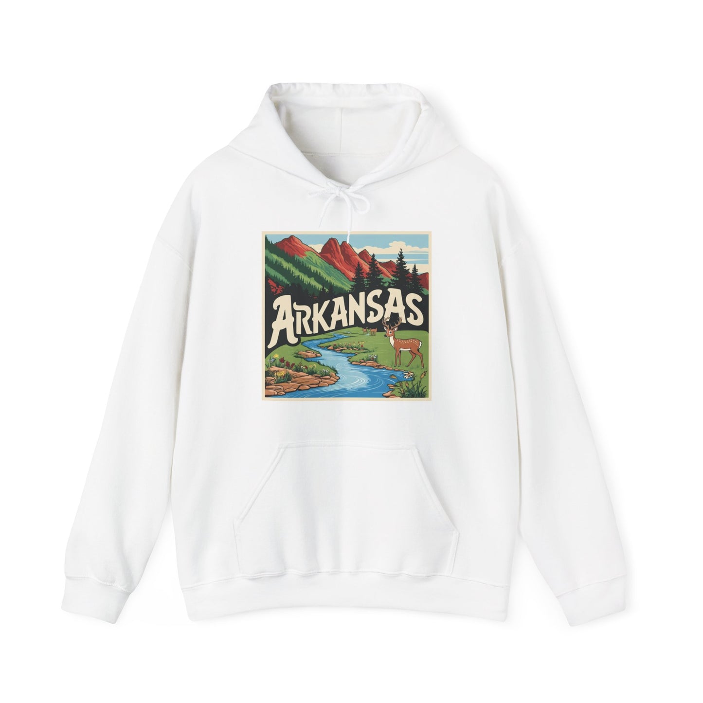 Explore Arkansas Unisex Heavy Blend™ Hoodie - Nature-Inspired Adventure Sweatshirt