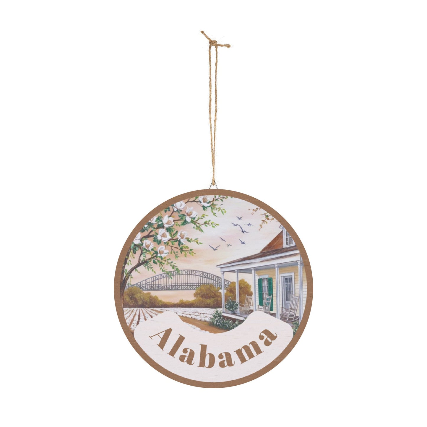 Rustic Alabama Wood Sign - Home Decor