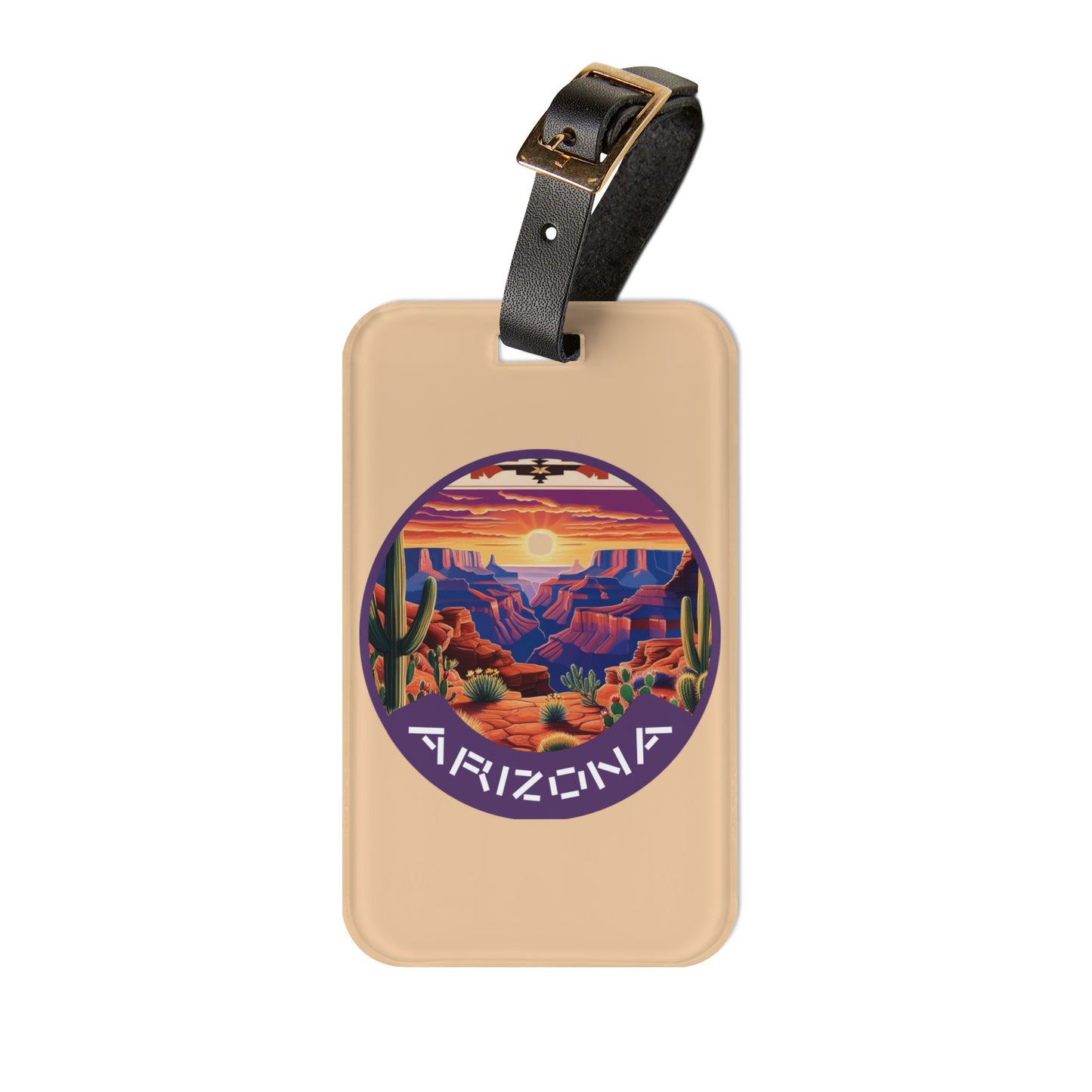Arizona Desert Adventure Luggage Tag - Travel Essential for Wanderlust Seekers