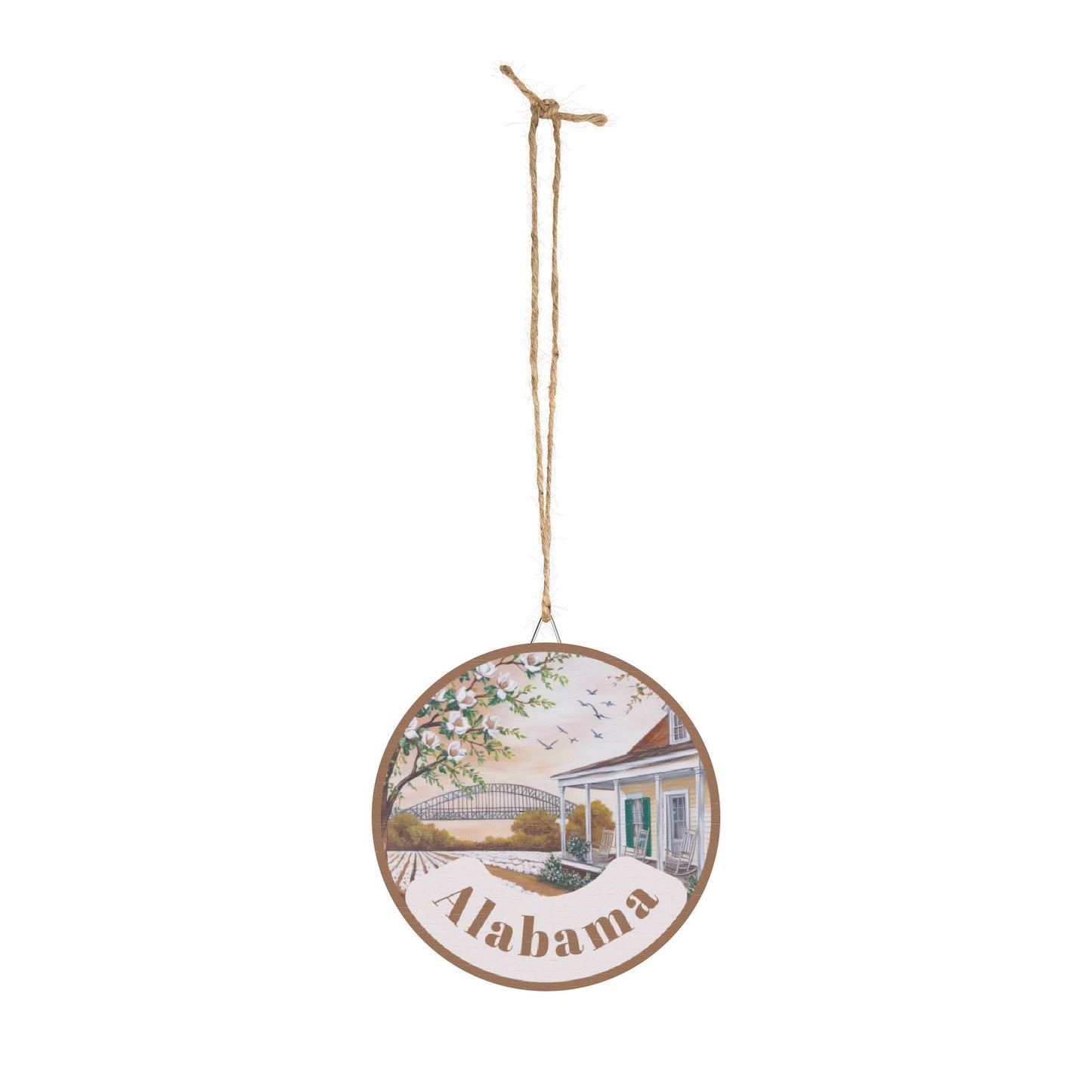 Rustic Alabama Wood Sign - Home Decor