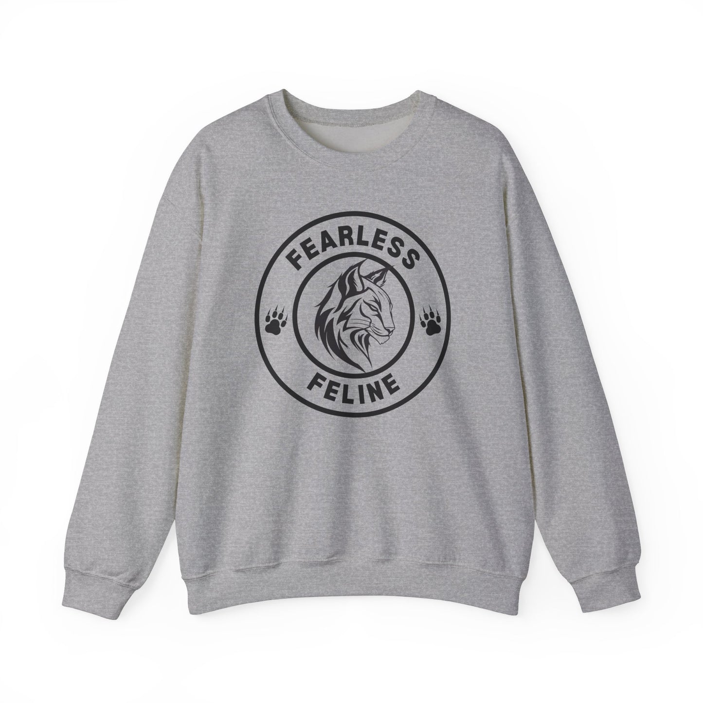 Fearless Feline Heavy Blend™ Crewneck Sweatshirt
