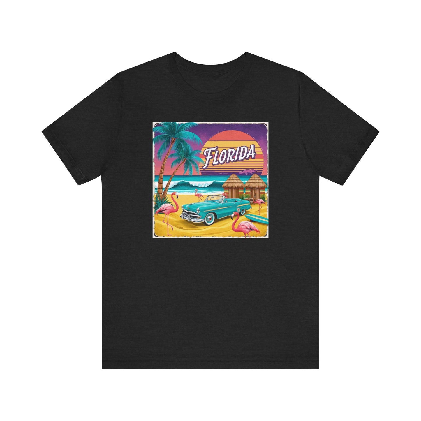 Florida Vintage Tee with Flamingos