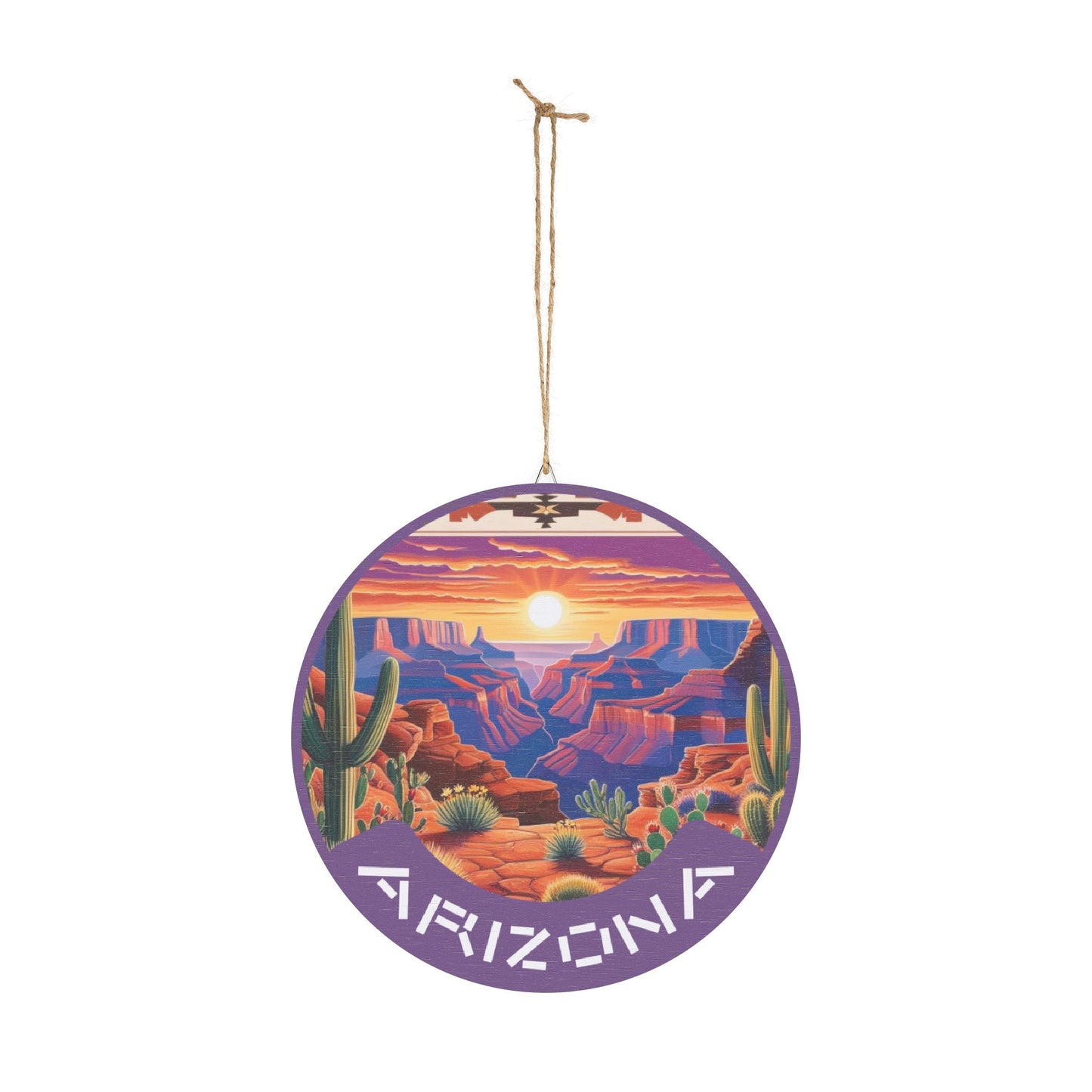 Arizona Landscape Wood Sign – Decorative Wall Art for Home & Cabin