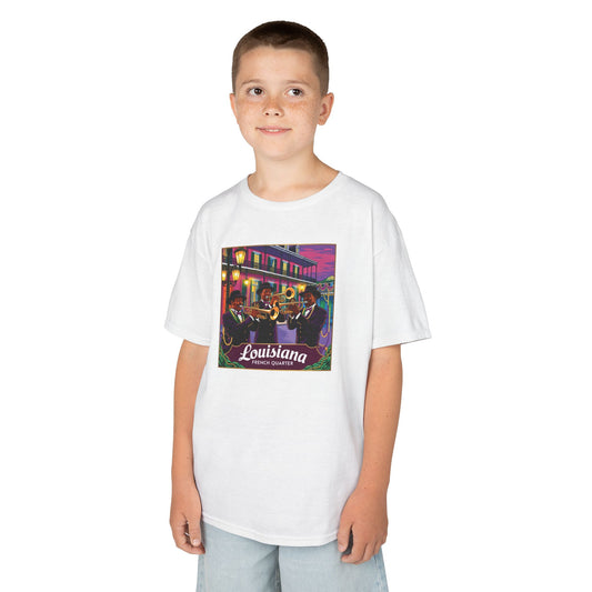 Cool Louisiana Graphic Kids Tee - Fun and Colorful Design for Young Explorers