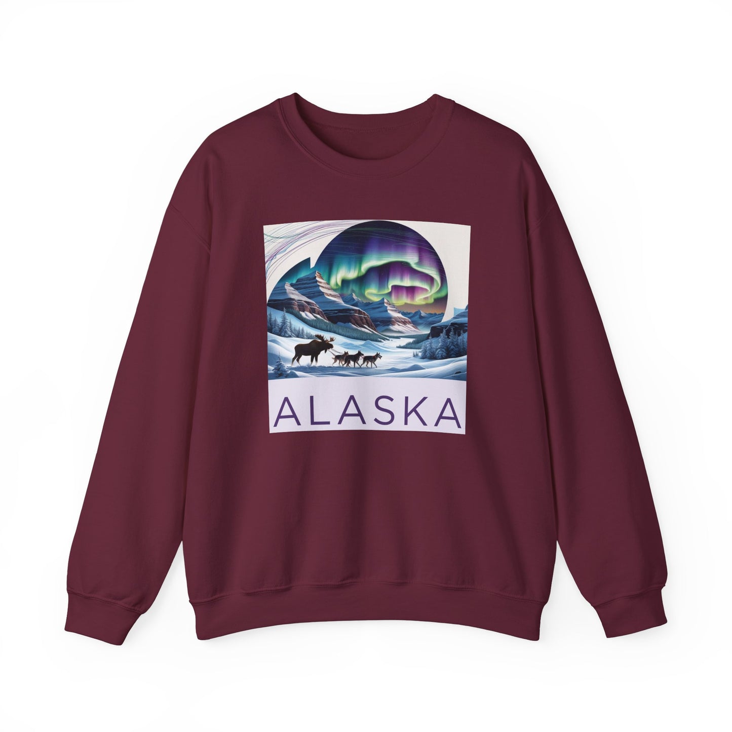Alaska Aurora Crewneck Sweatshirt