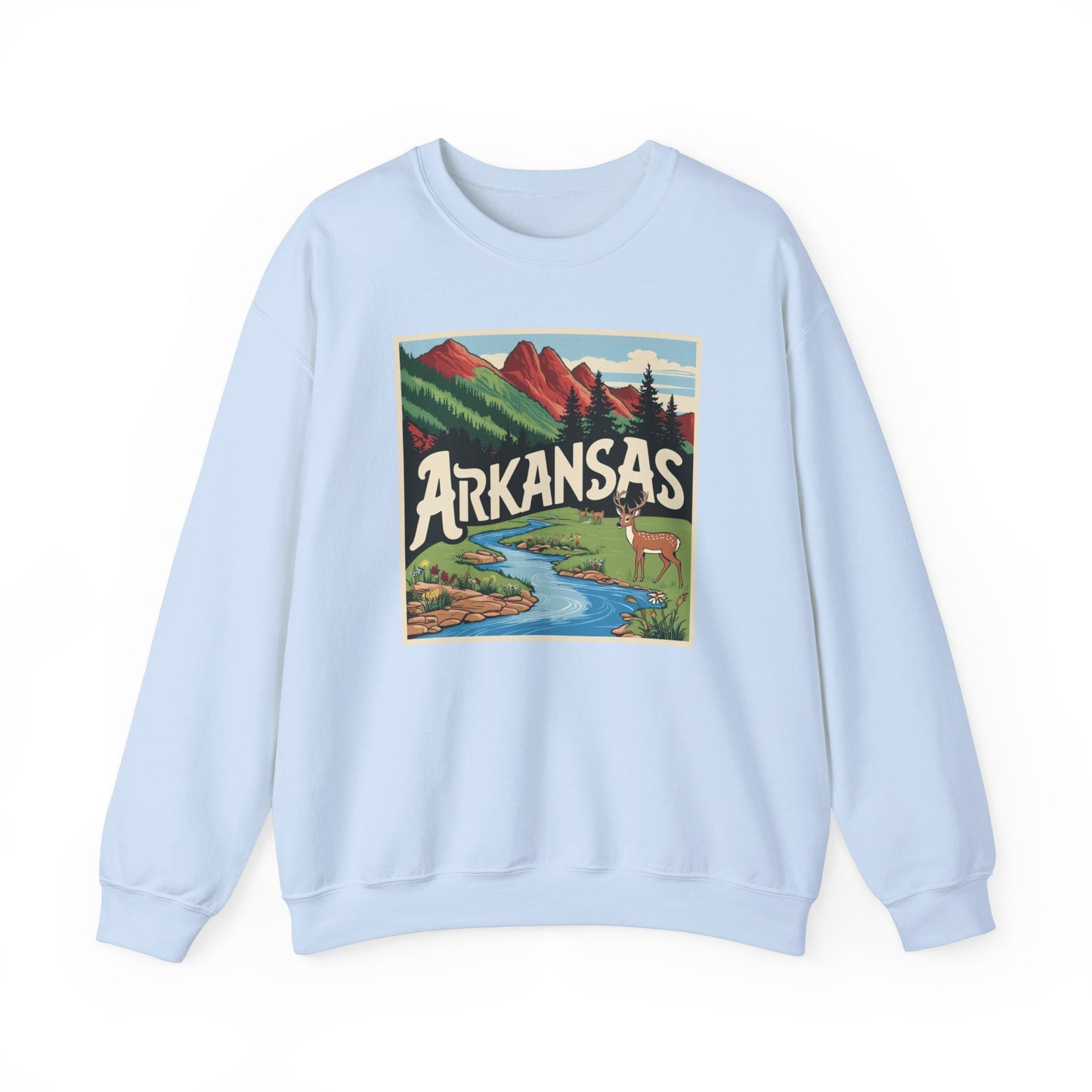 Vintage Arkansas Nature Crewneck Sweatshirt