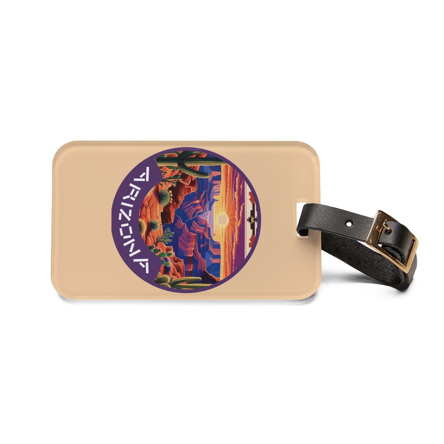 Arizona Desert Adventure Luggage Tag - Travel Essential for Wanderlust Seekers