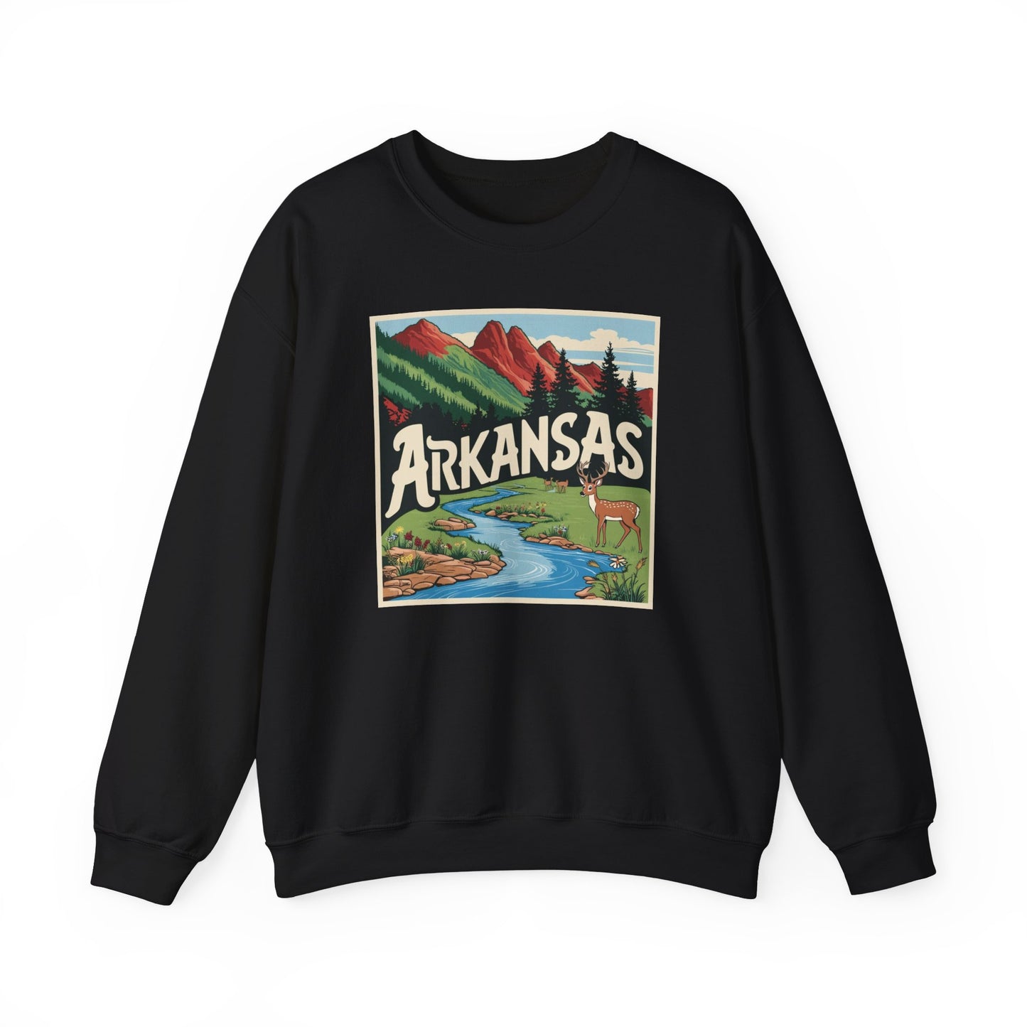 Vintage Arkansas Nature Crewneck Sweatshirt