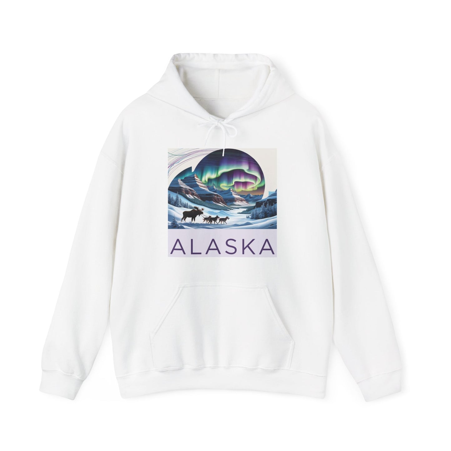 Alaska Northern Lights Unisex Hooded Sweatshirt