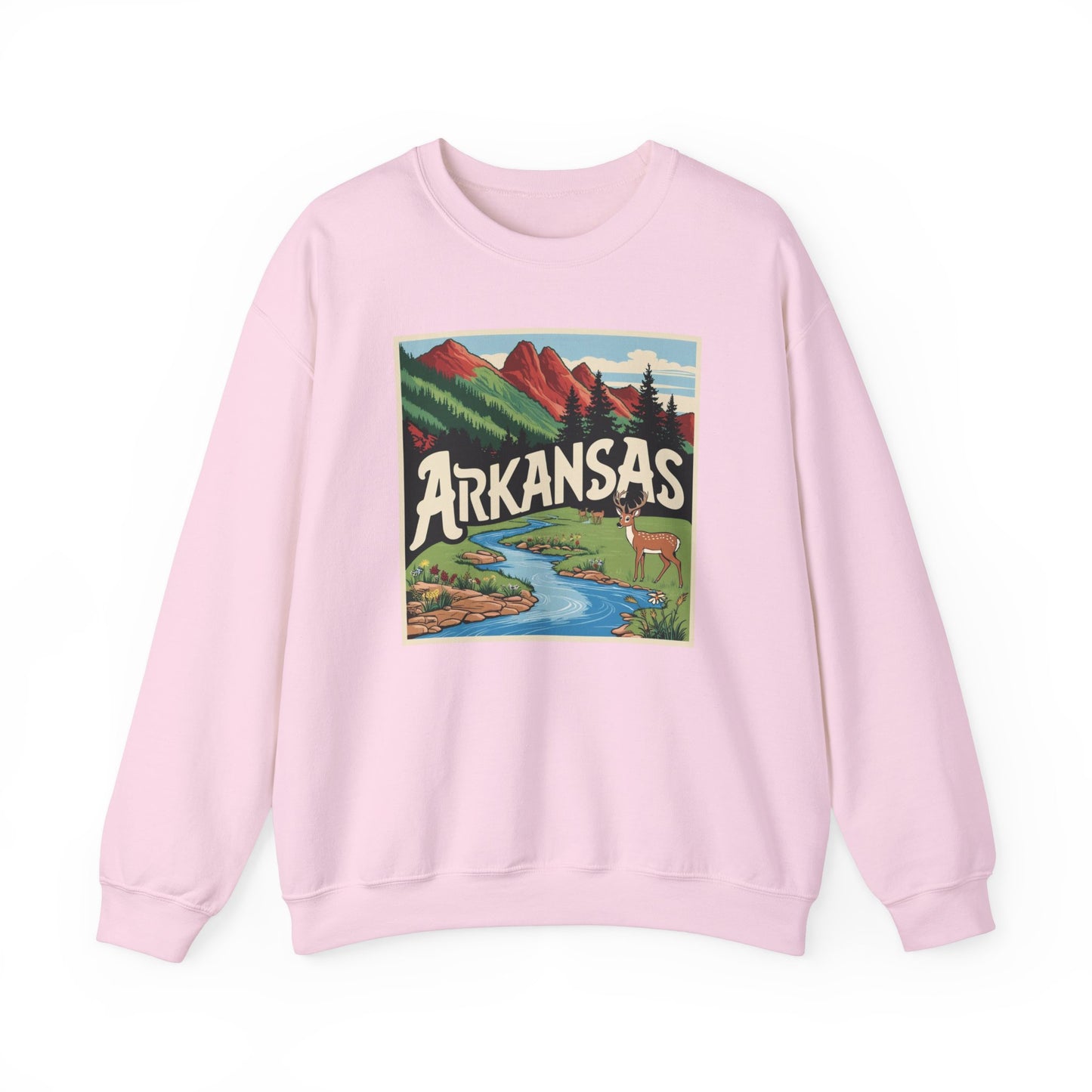 Vintage Arkansas Nature Crewneck Sweatshirt