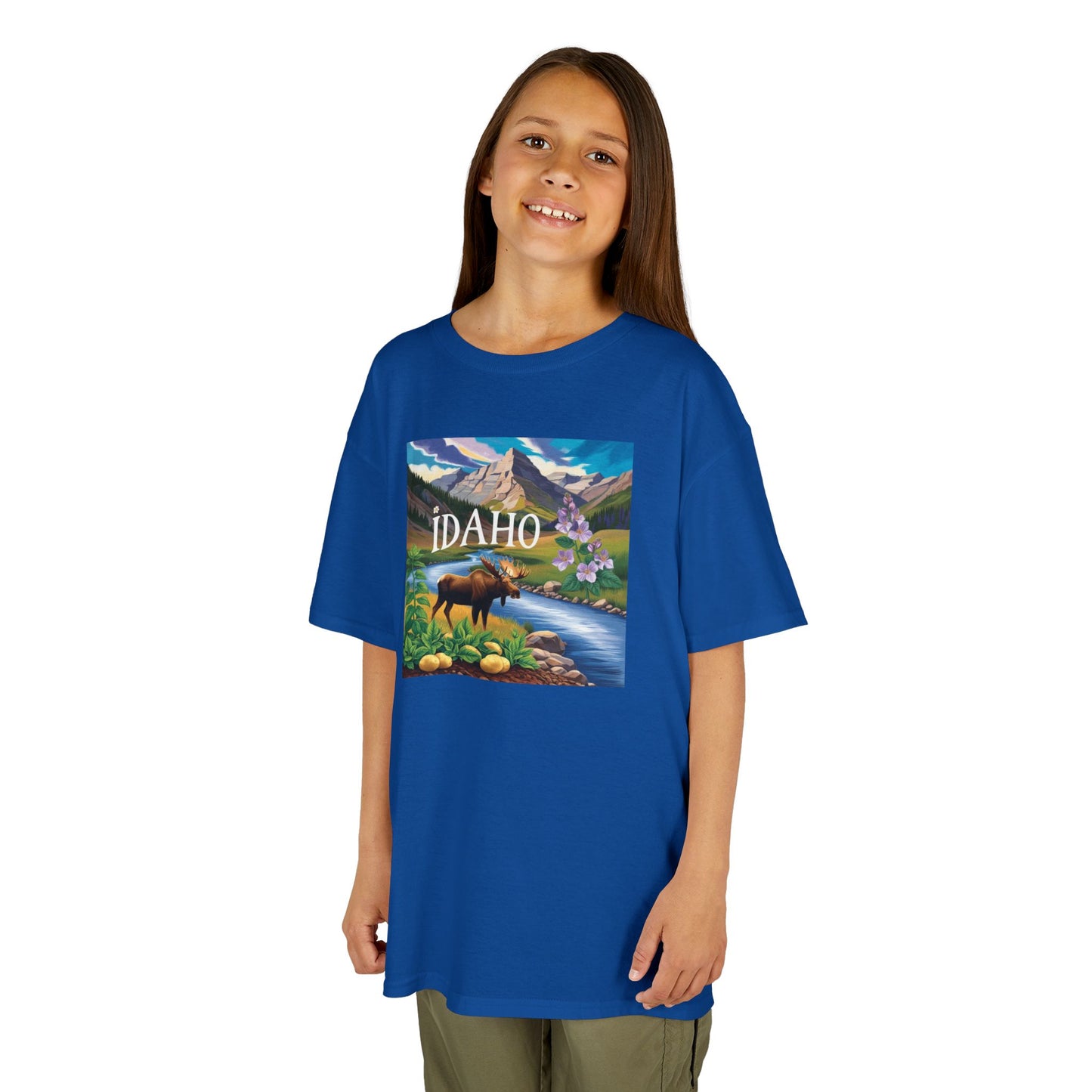 Idaho Nature Kids Heavy Cotton™ Tee - Fun Outdoor Adventure Design