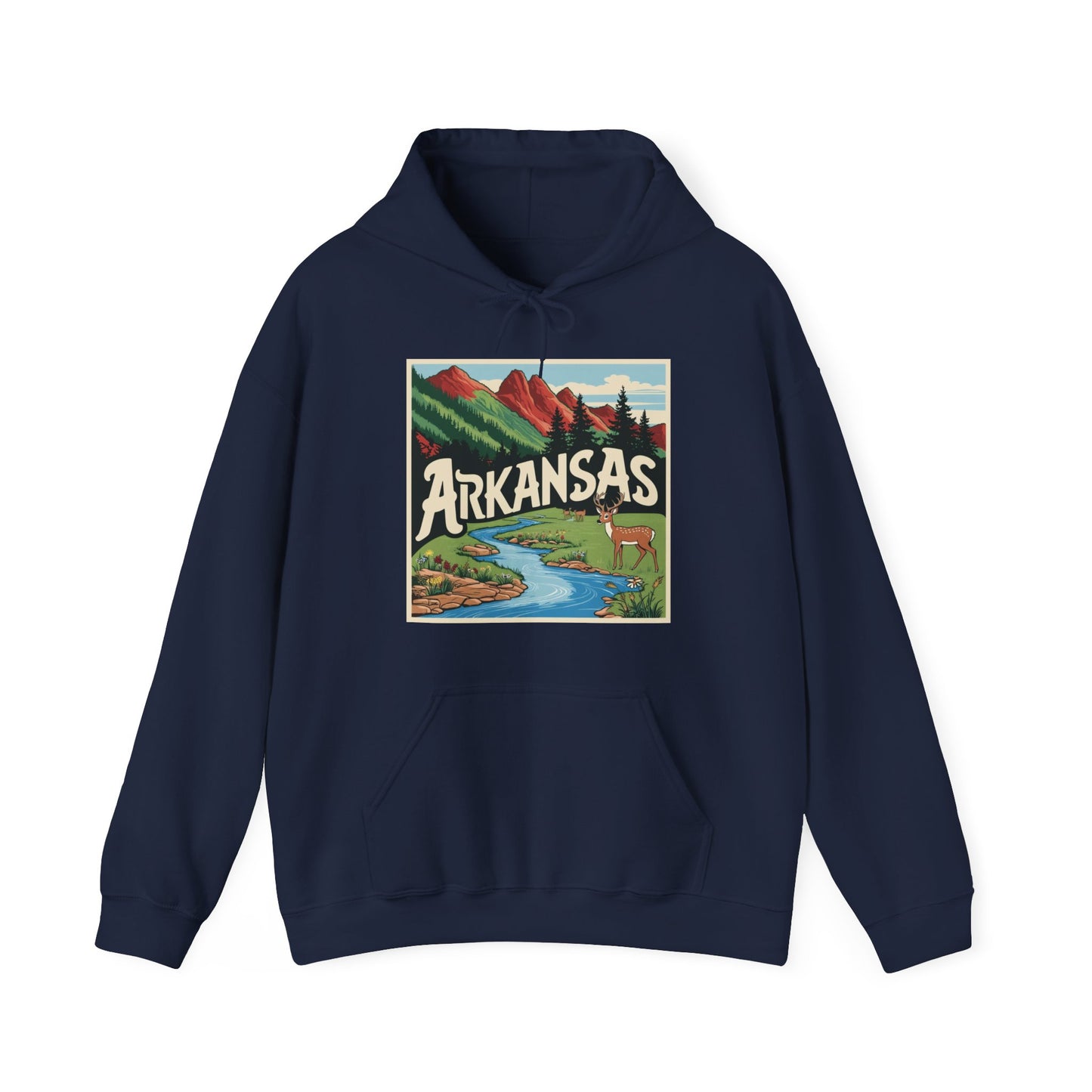Explore Arkansas Unisex Heavy Blend™ Hoodie - Nature-Inspired Adventure Sweatshirt