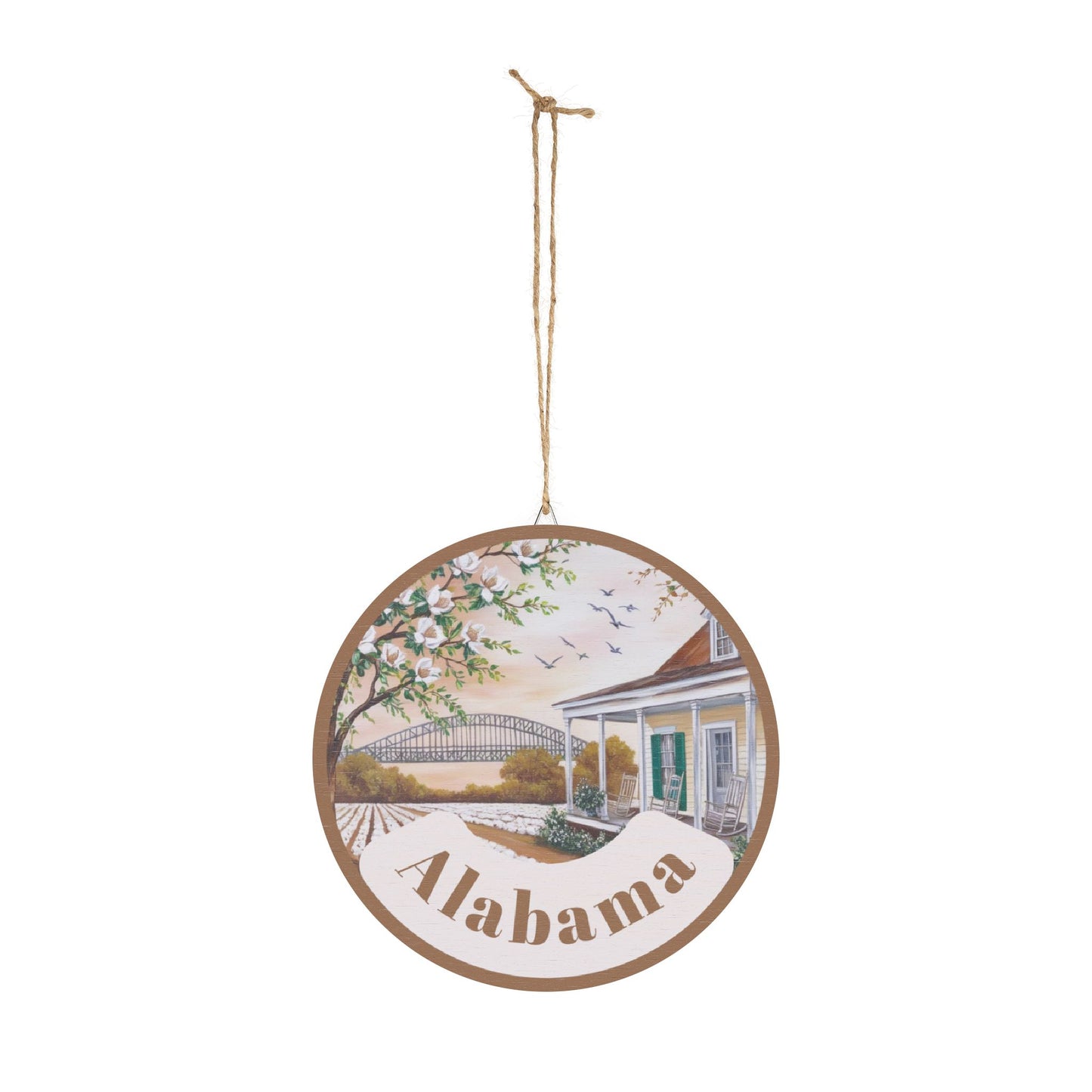 Rustic Alabama Wood Sign - Home Decor