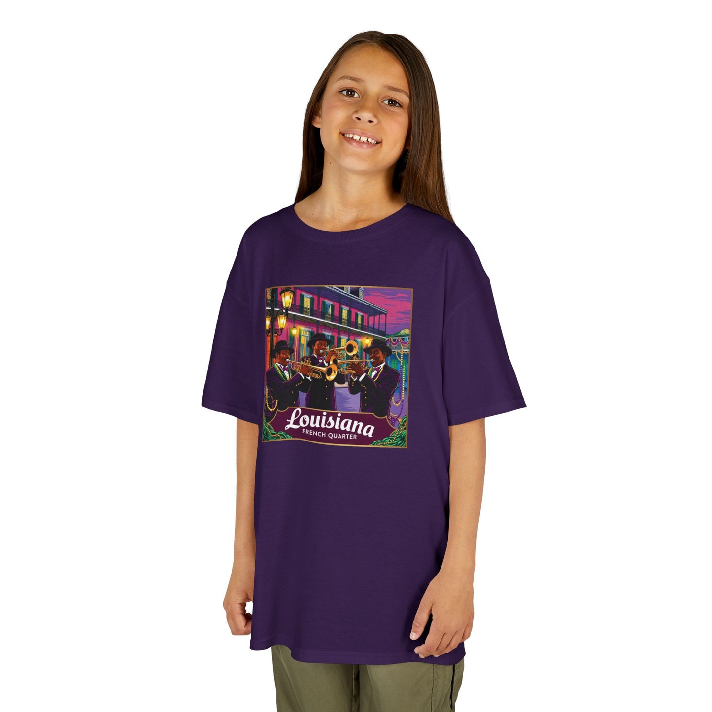 Cool Louisiana Graphic Kids Tee - Fun and Colorful Design for Young Explorers