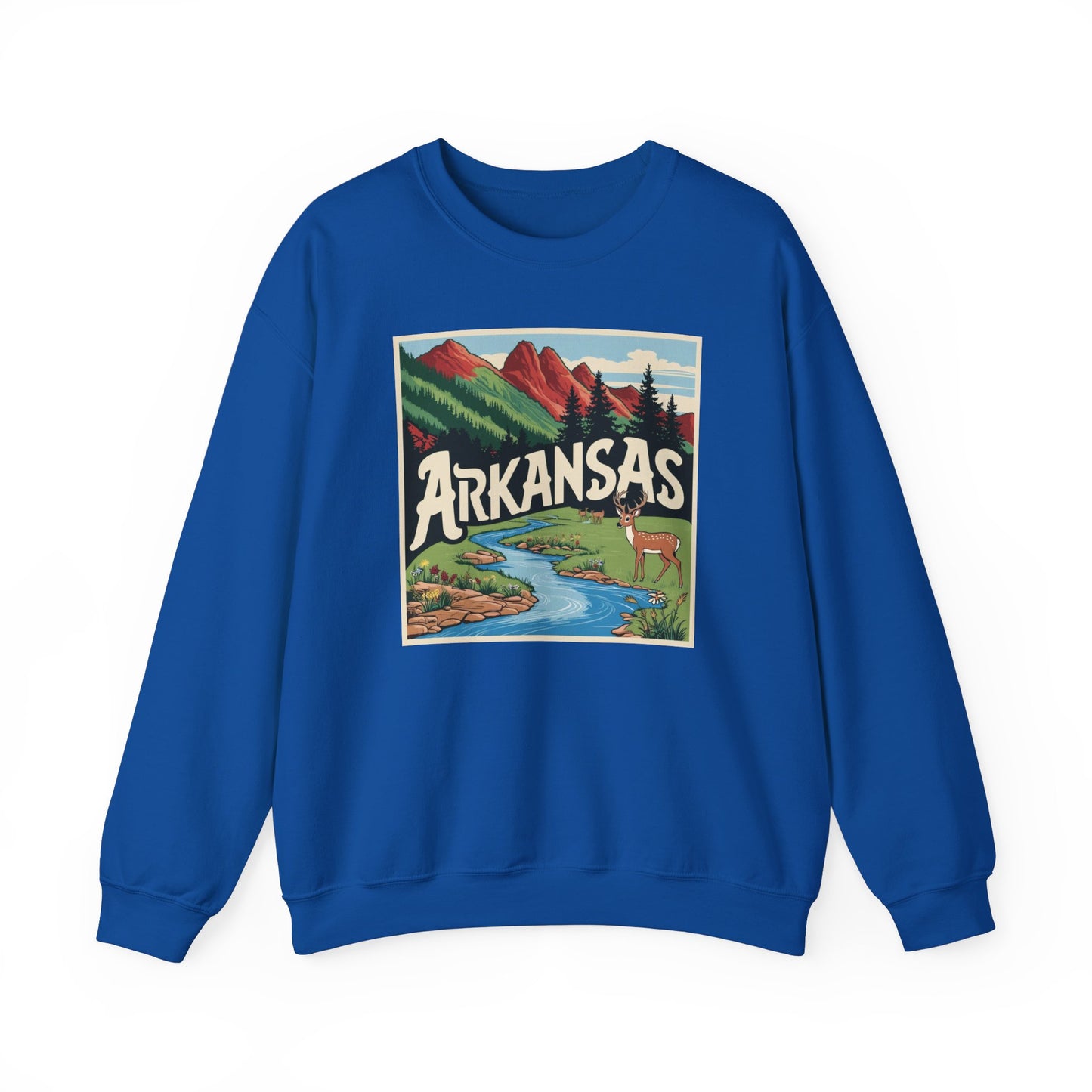 Vintage Arkansas Nature Crewneck Sweatshirt
