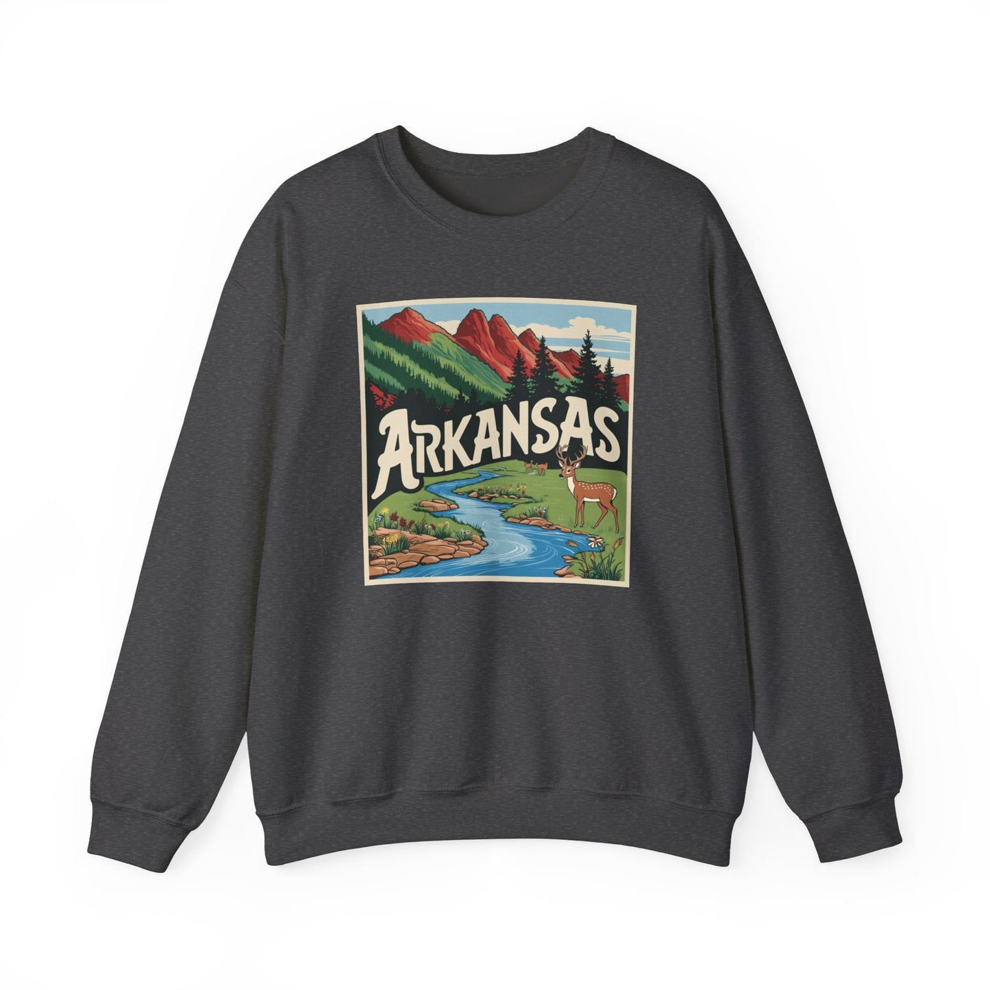 Vintage Arkansas Nature Crewneck Sweatshirt