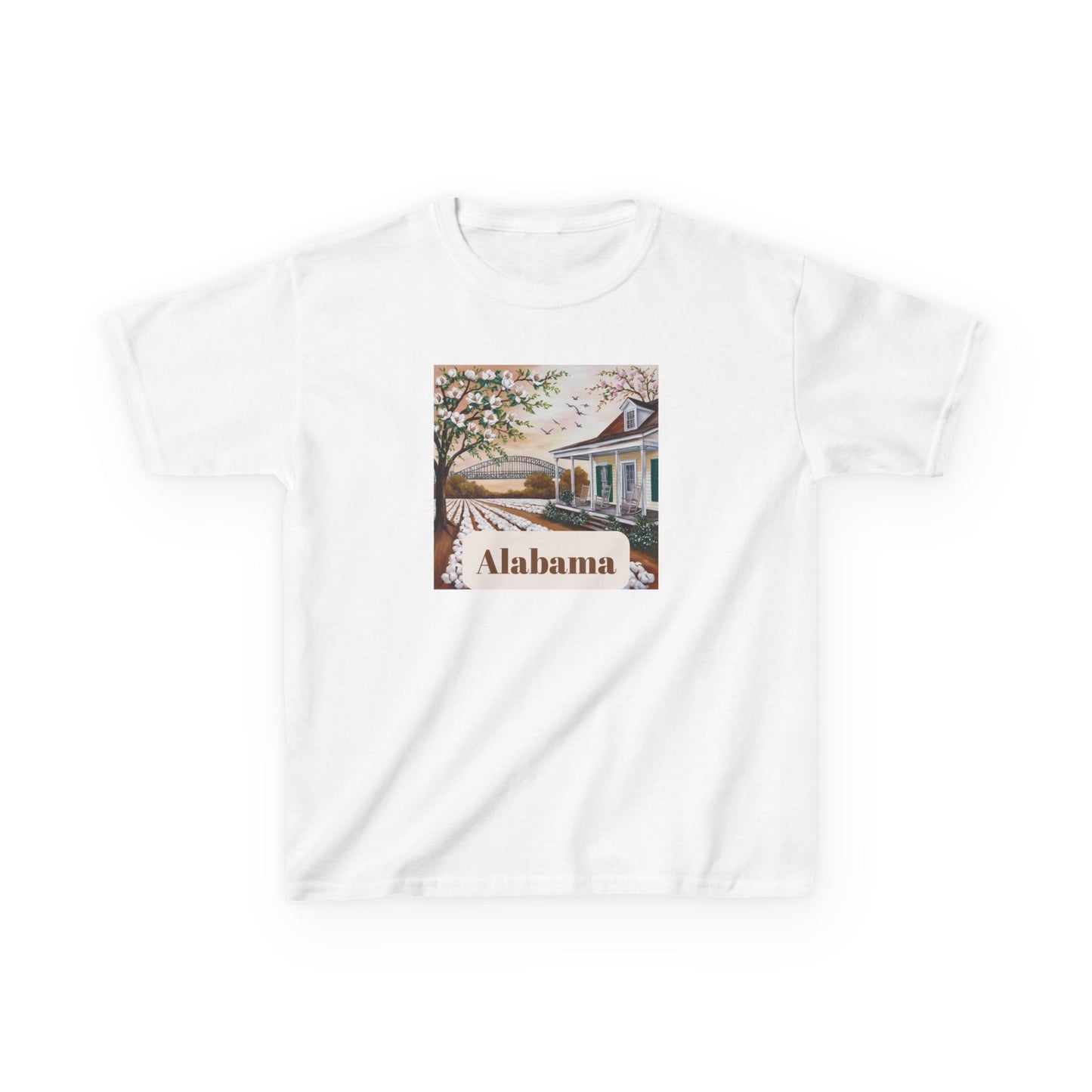 Alabama Kids Heavy Cotton Tee - Vintage Style