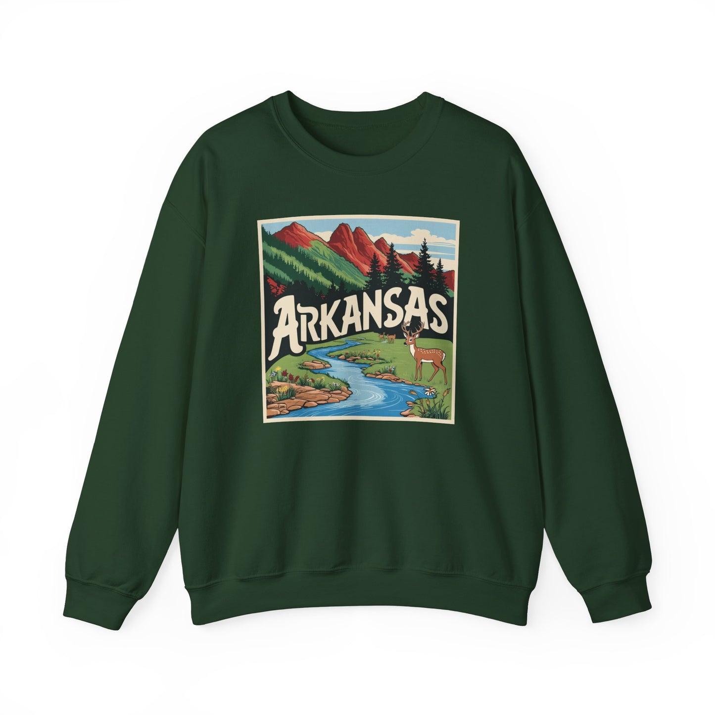 Vintage Arkansas Nature Crewneck Sweatshirt