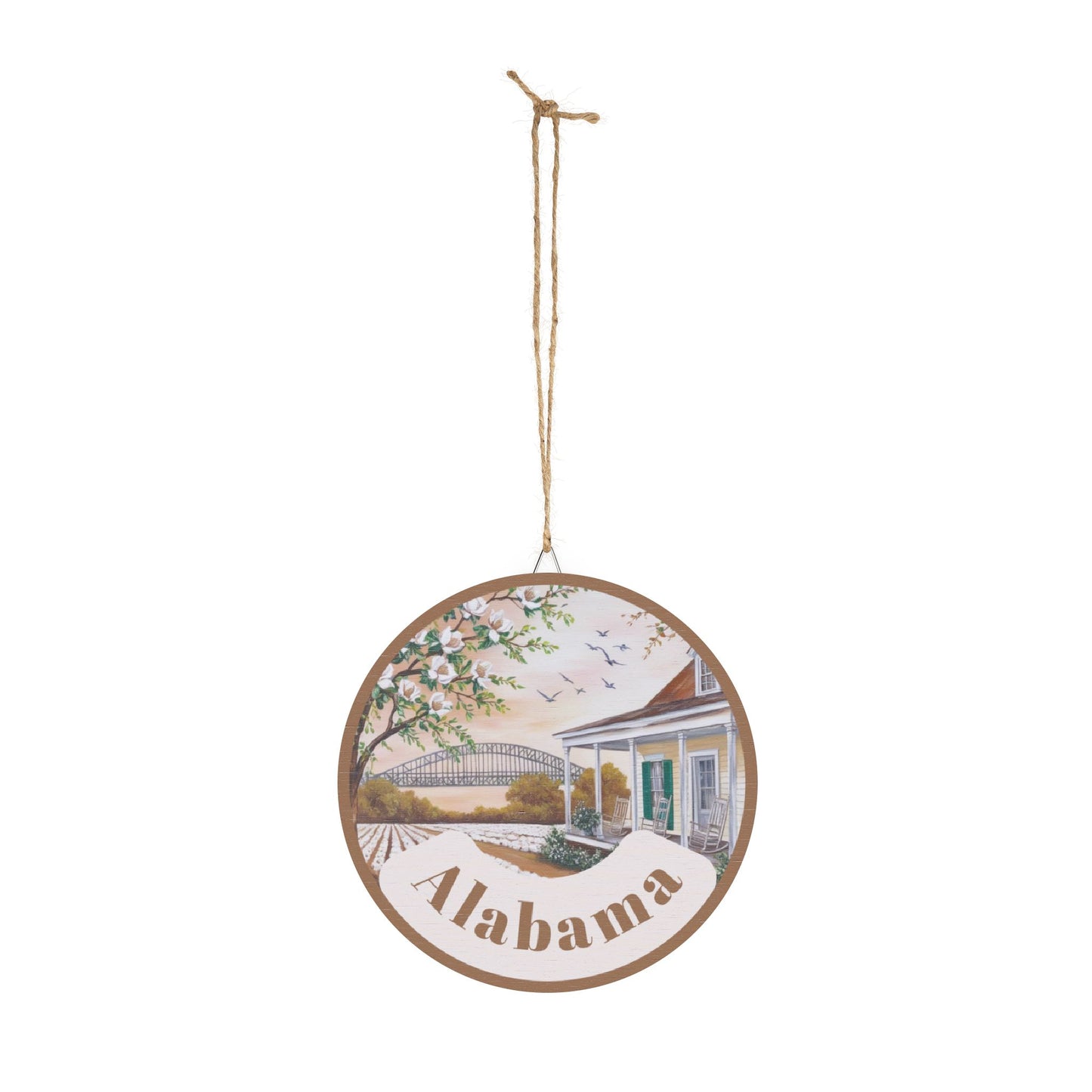 Rustic Alabama Wood Sign - Home Decor