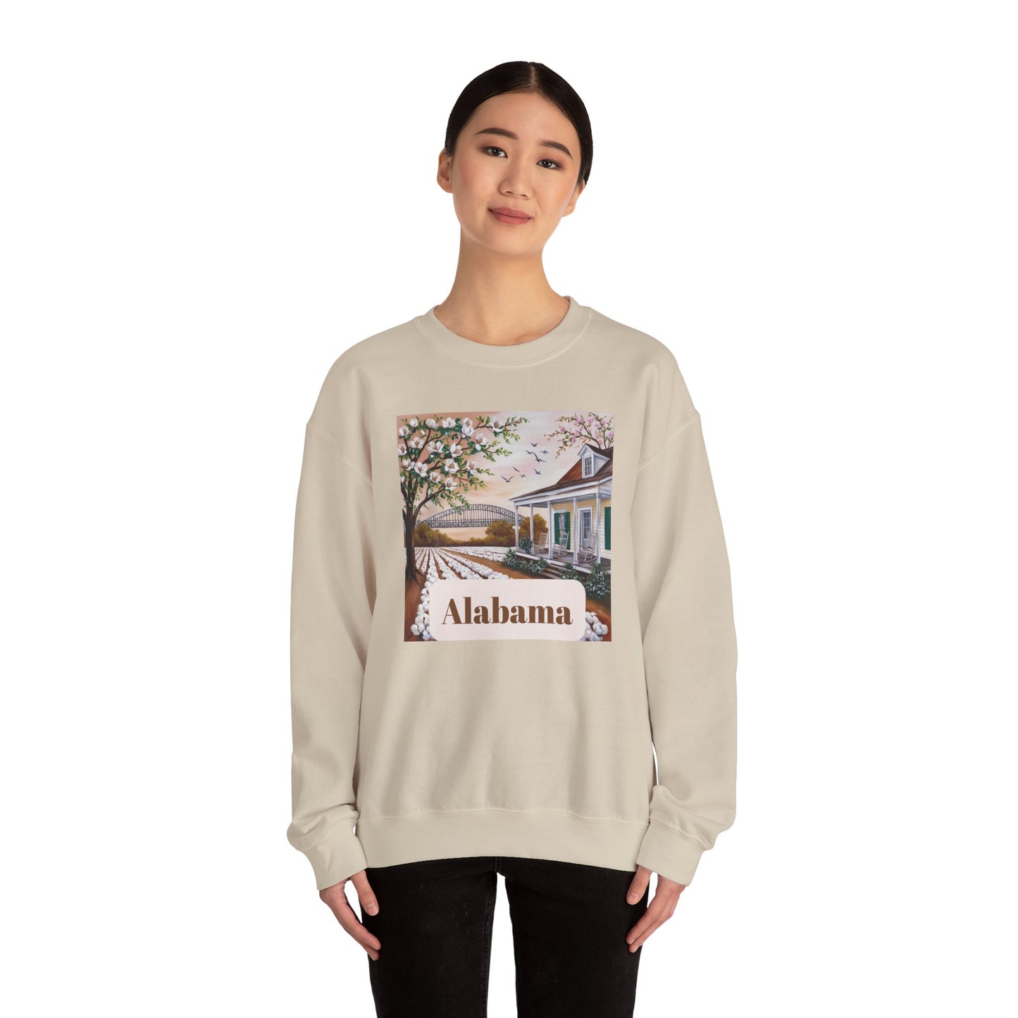Alabama Vintage Scene Crewneck Sweatshirt
