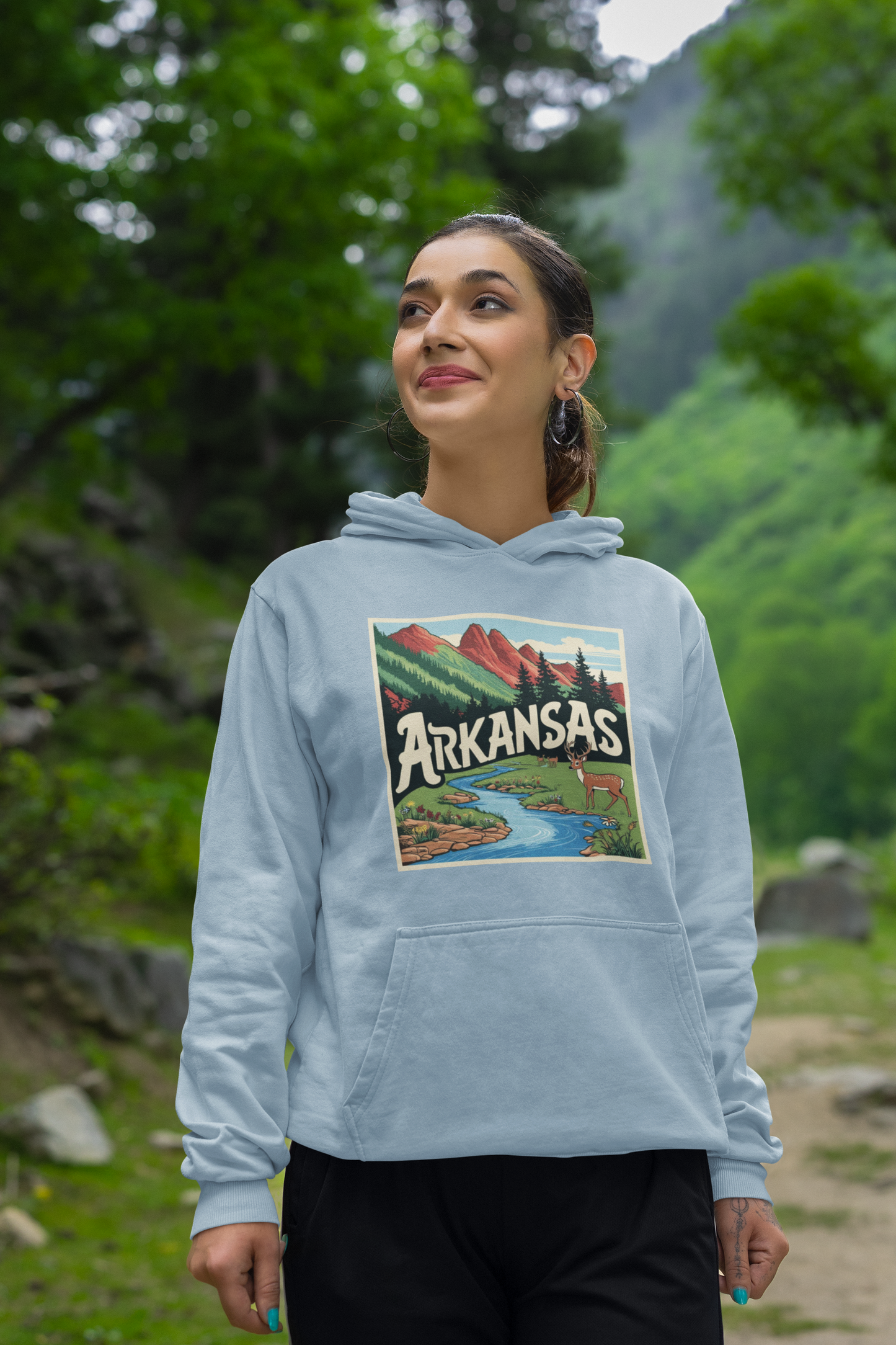 Explore Arkansas Unisex Heavy Blend™ Hoodie - Nature-Inspired Adventure Sweatshirt