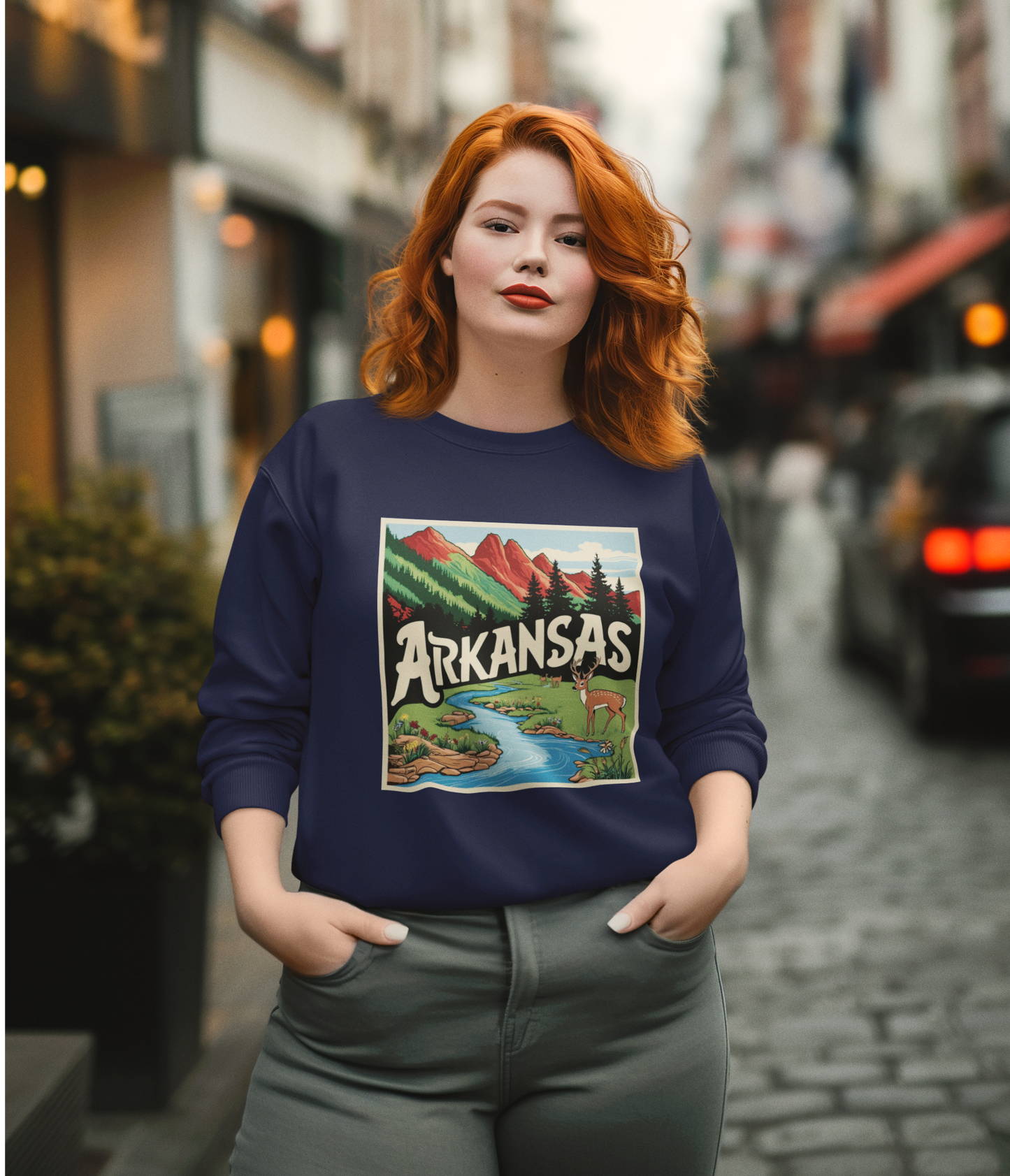 Vintage Arkansas Nature Crewneck Sweatshirt