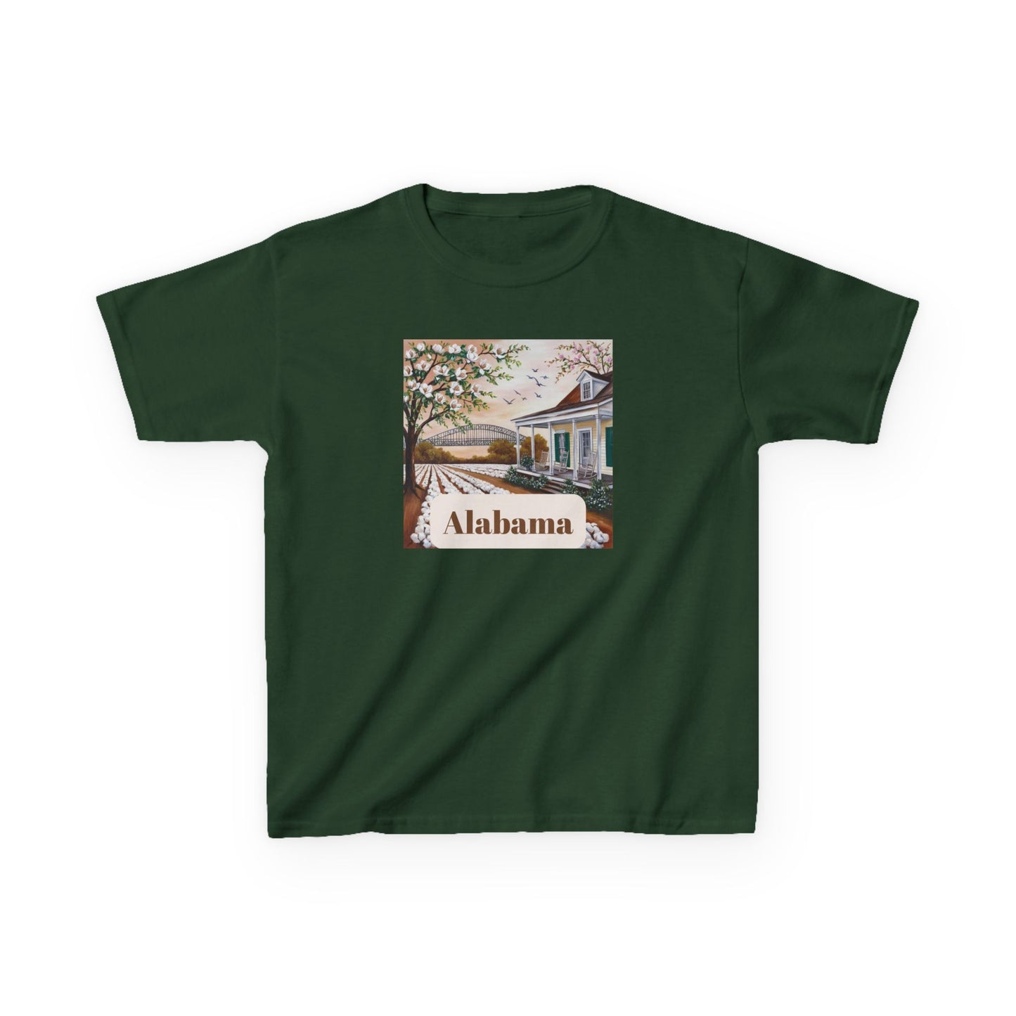 Alabama Kids Heavy Cotton Tee - Vintage Style