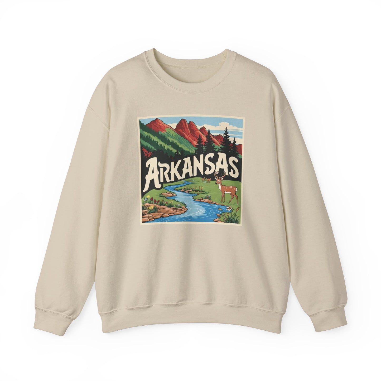 Vintage Arkansas Nature Crewneck Sweatshirt