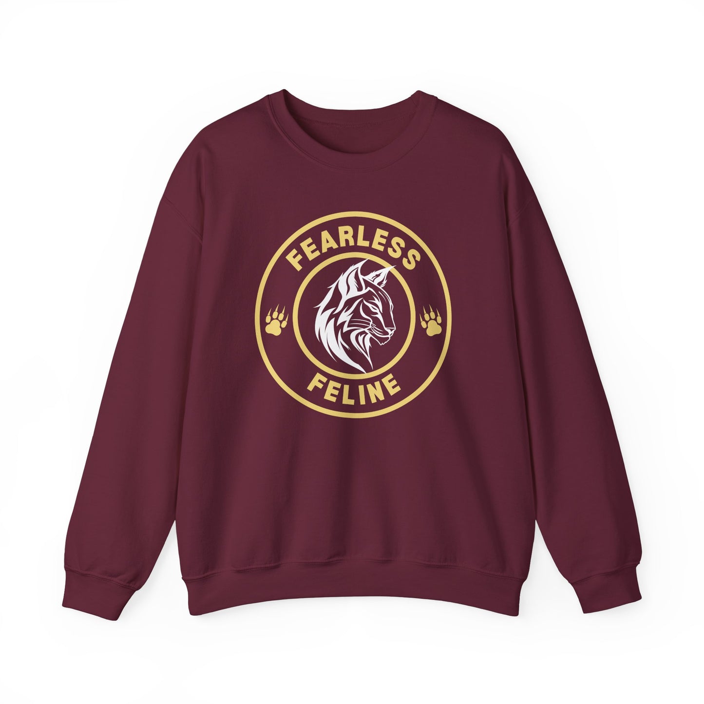 Fearless Feline Heavy Blend™ Crewneck Sweatshirt