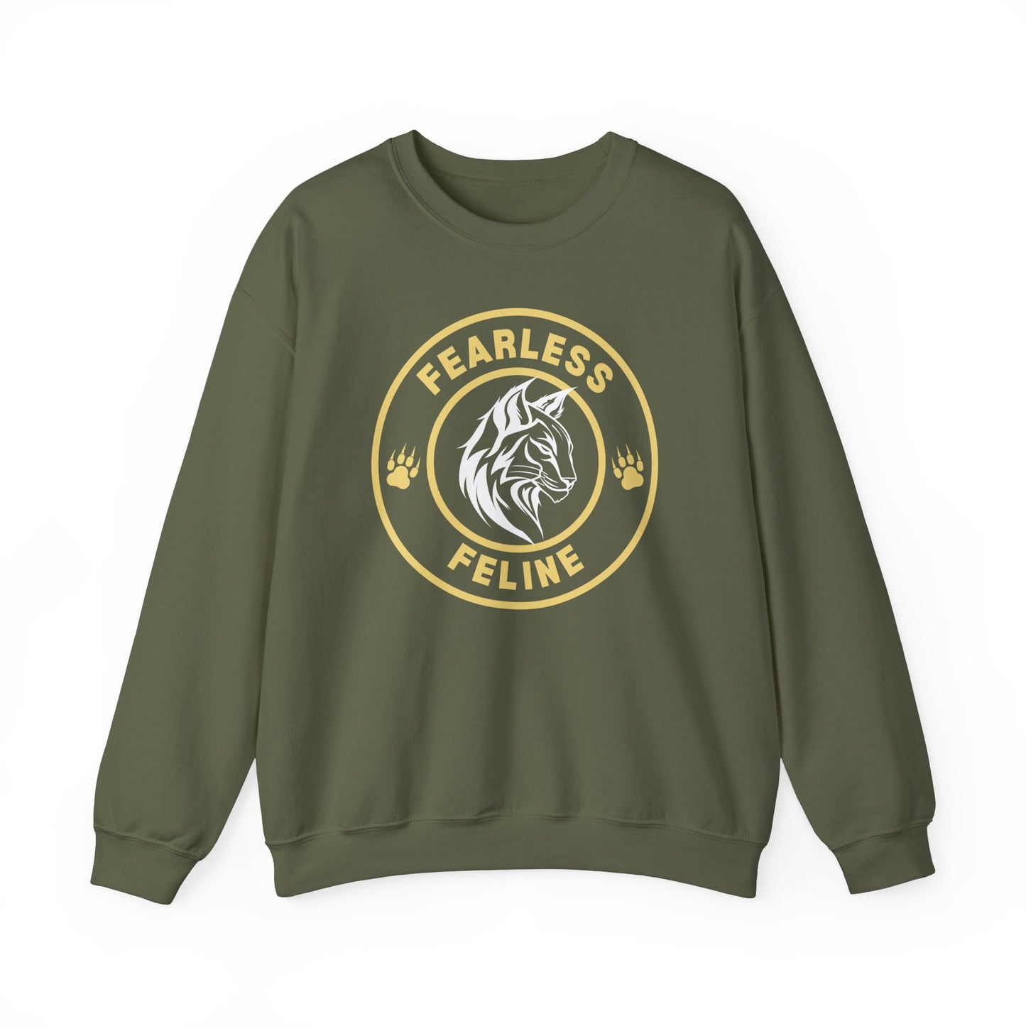 Fearless Feline Heavy Blend™ Crewneck Sweatshirt