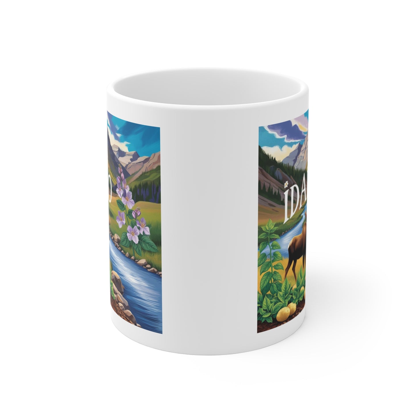 Idaho Nature Mug - 11oz Scenic Moose Design