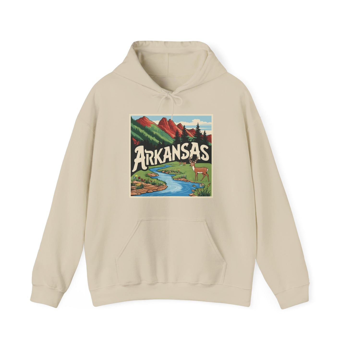 Explore Arkansas Unisex Heavy Blend™ Hoodie - Nature-Inspired Adventure Sweatshirt