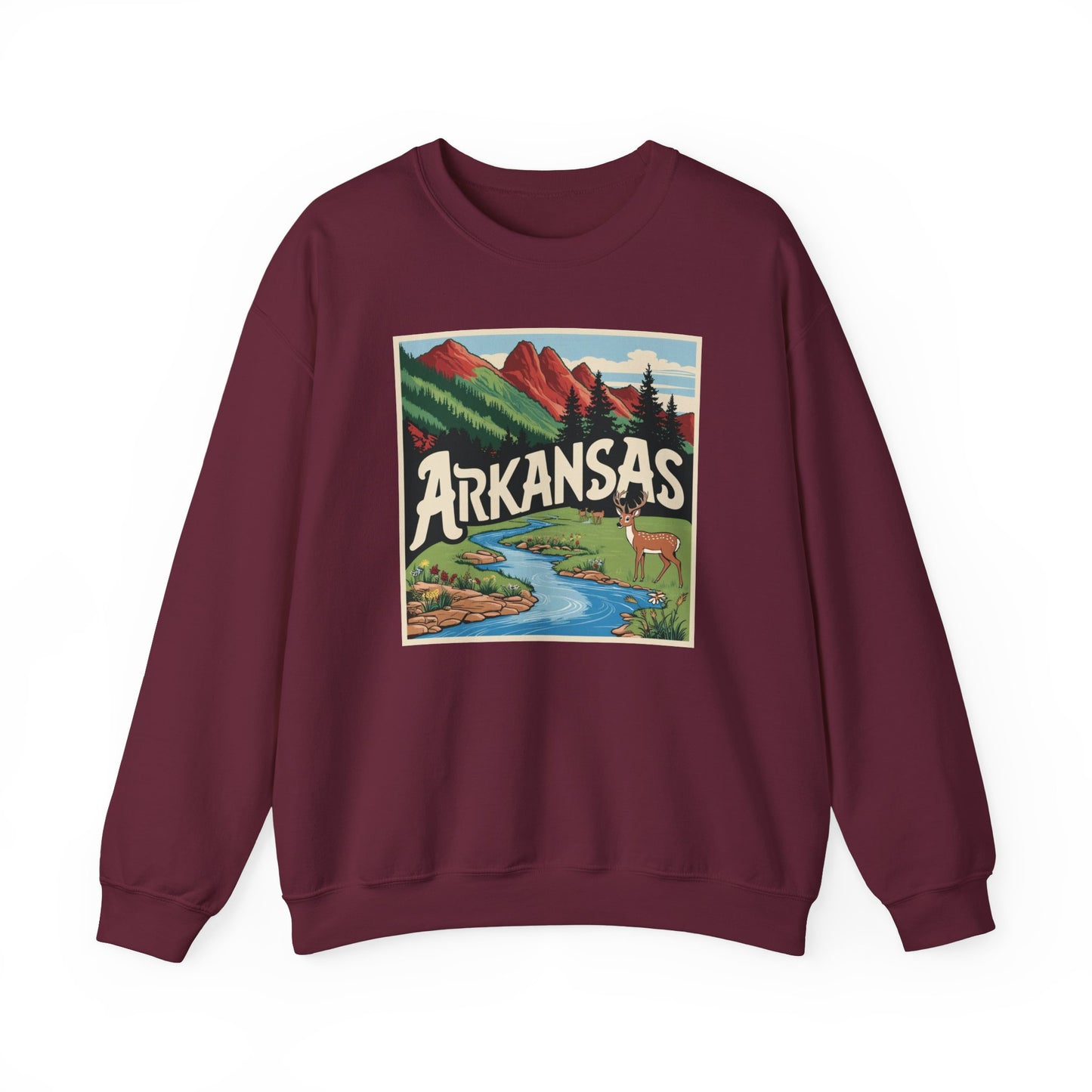Vintage Arkansas Nature Crewneck Sweatshirt
