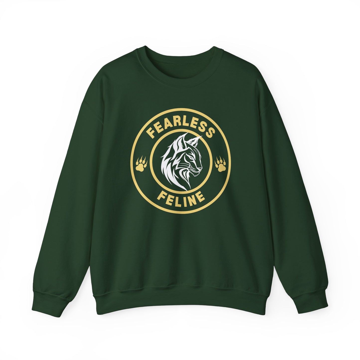 Fearless Feline Heavy Blend™ Crewneck Sweatshirt