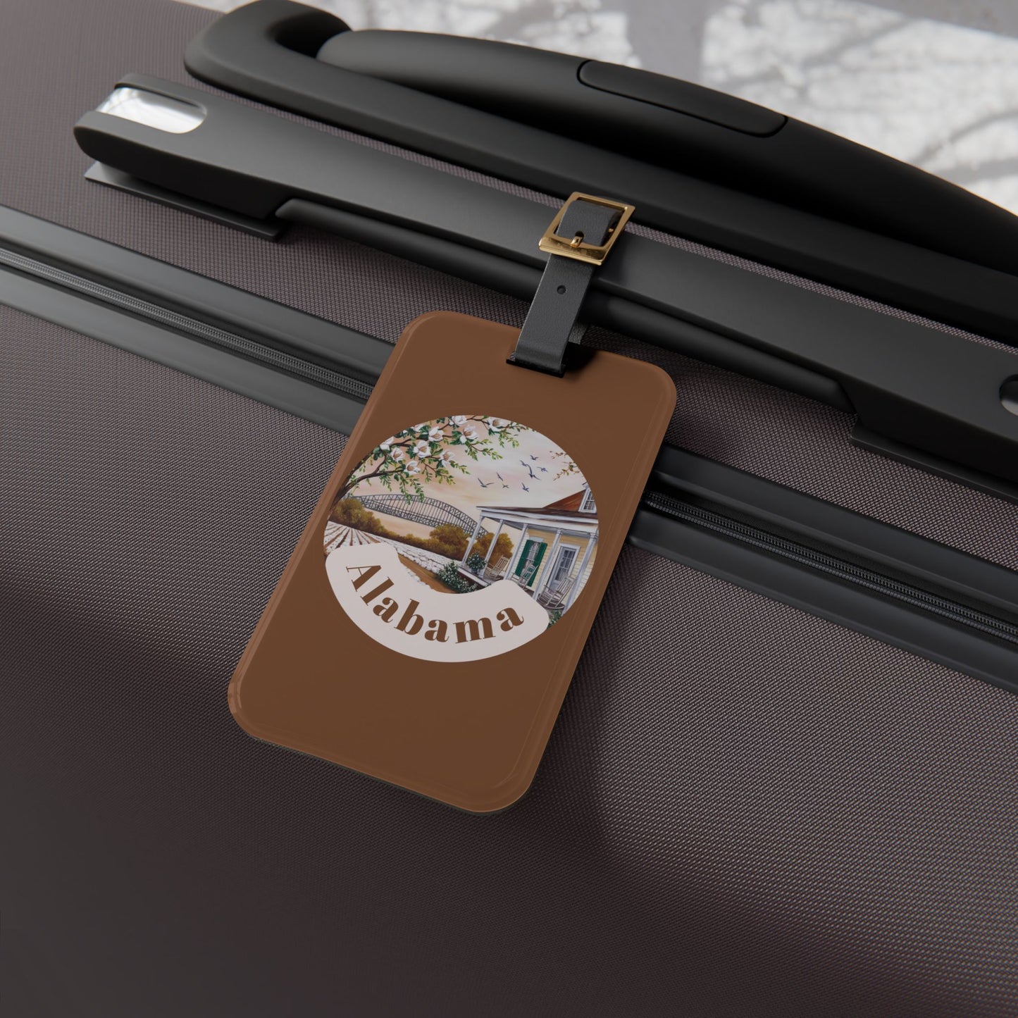 Alabama Travel Luggage Tag - Vintage Design for Adventurers
