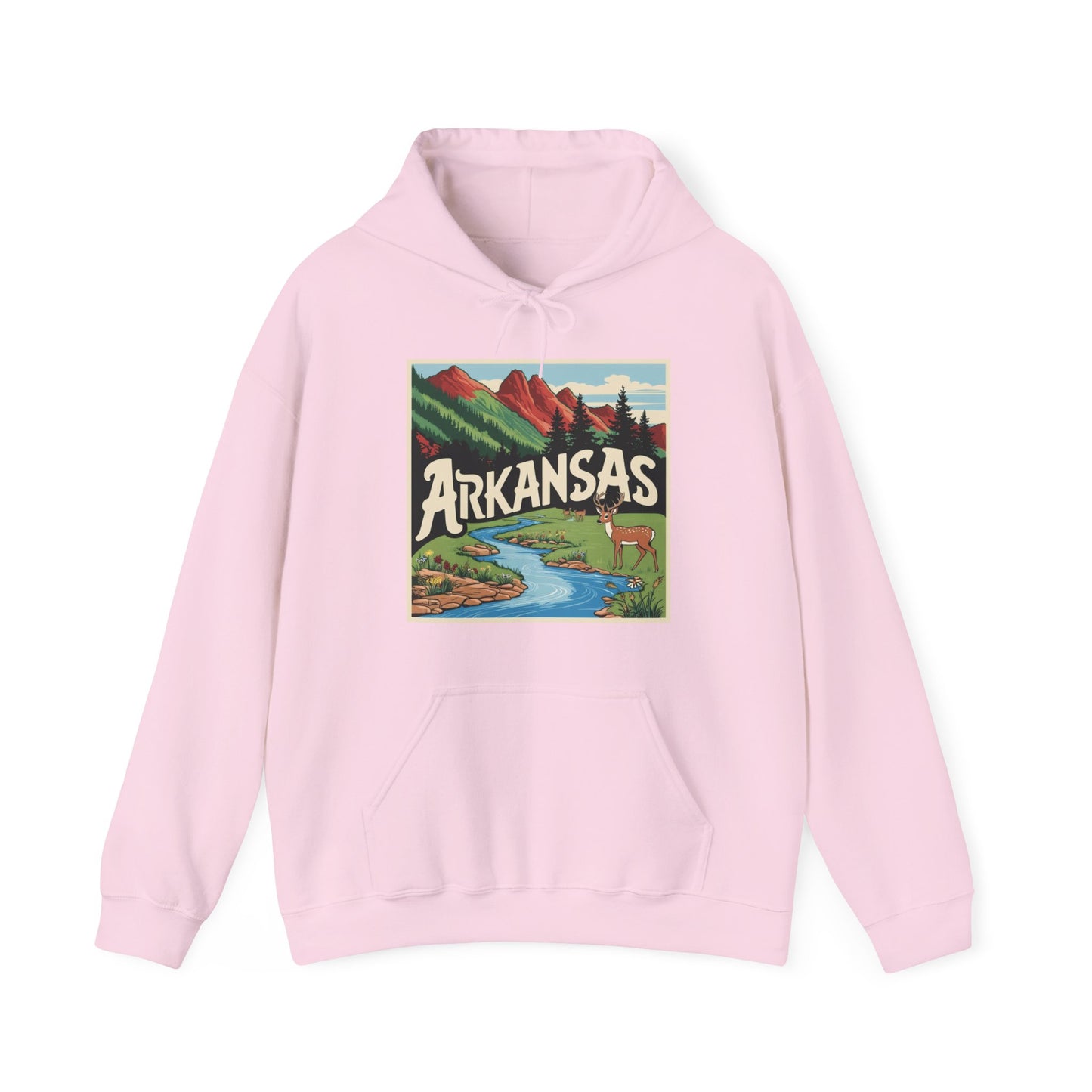 Explore Arkansas Unisex Heavy Blend™ Hoodie - Nature-Inspired Adventure Sweatshirt