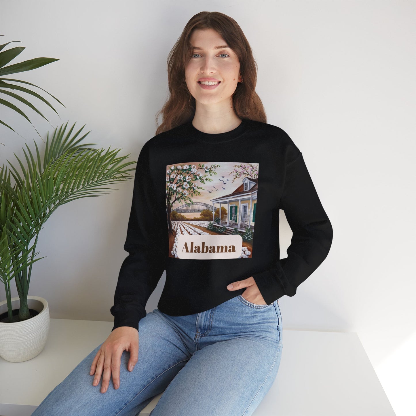 Alabama Vintage Scene Crewneck Sweatshirt