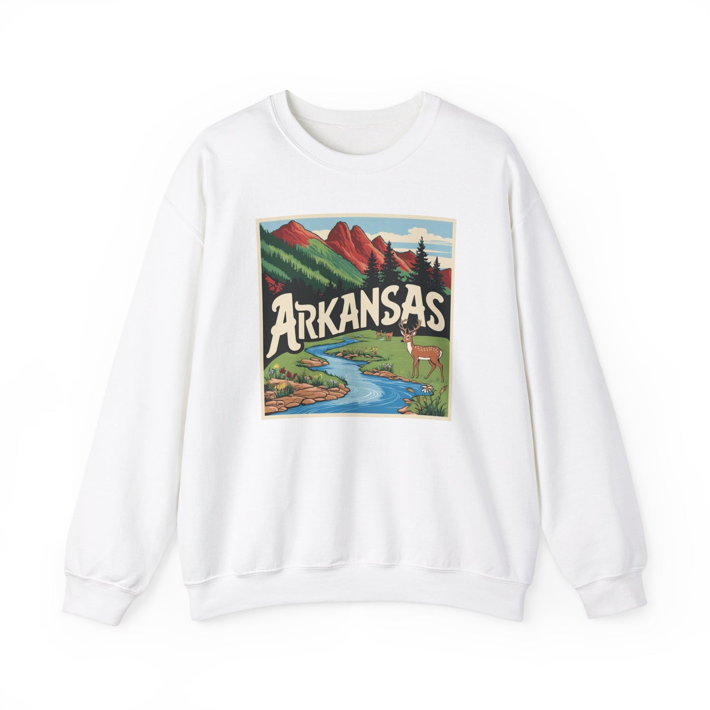 Vintage Arkansas Nature Crewneck Sweatshirt