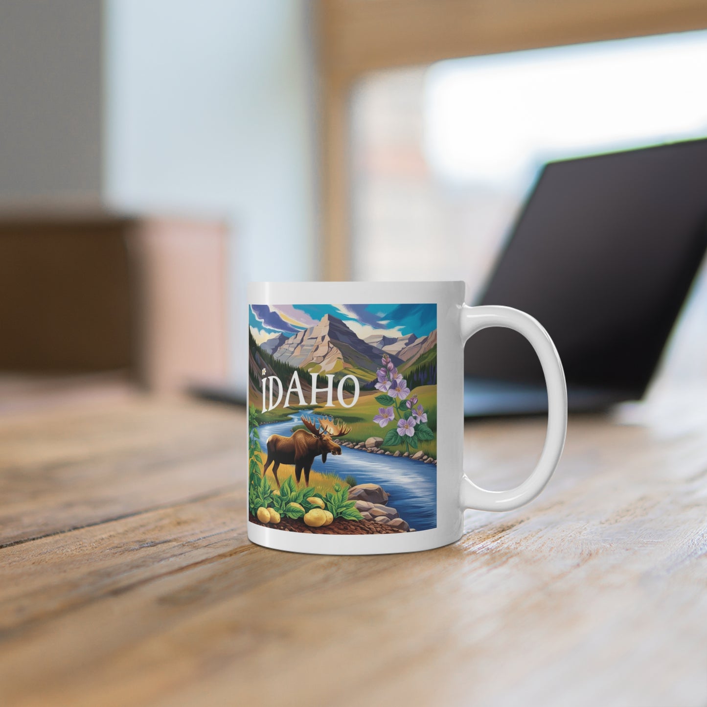 Idaho Nature Mug - 11oz Scenic Moose Design