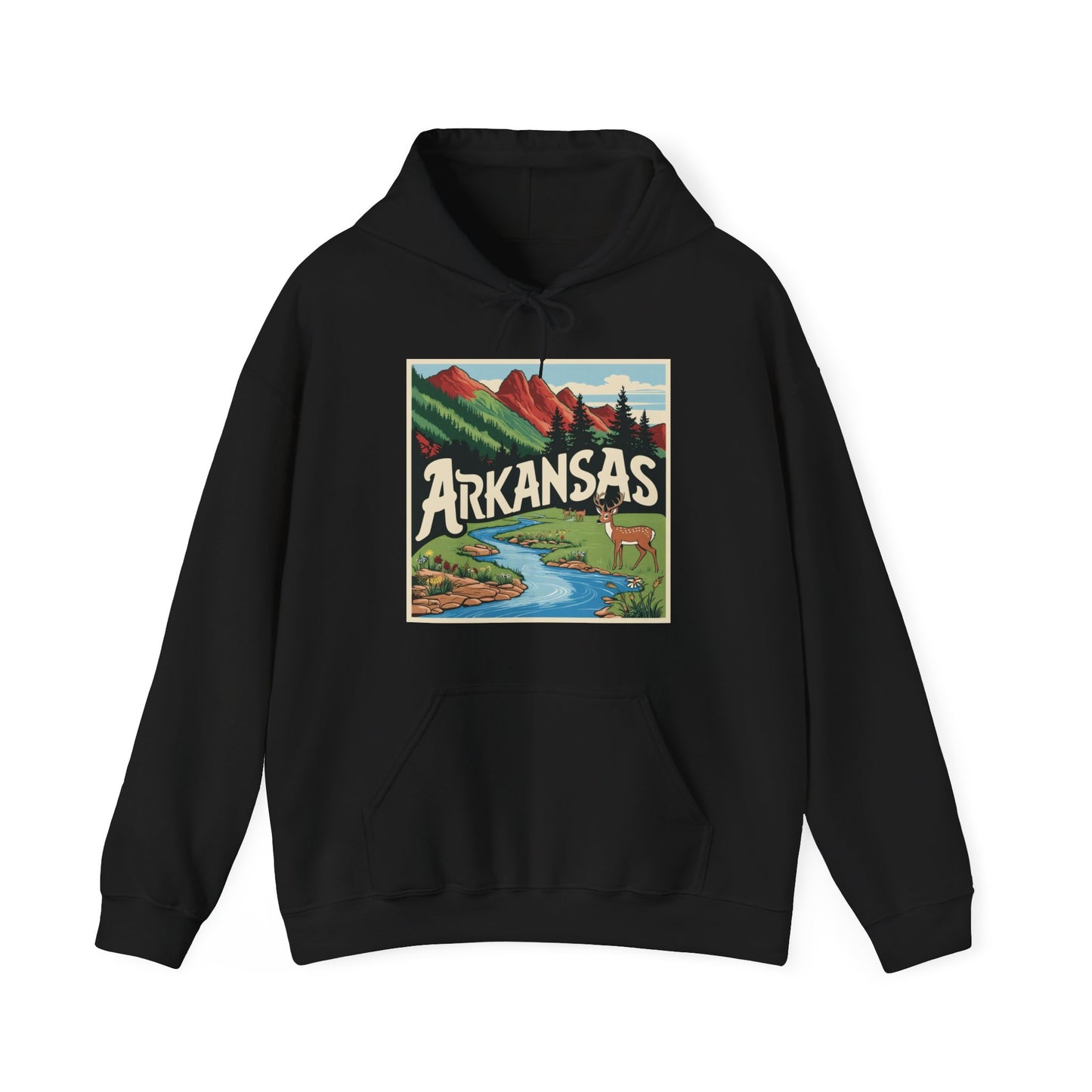 Explore Arkansas Unisex Heavy Blend™ Hoodie - Nature-Inspired Adventure Sweatshirt