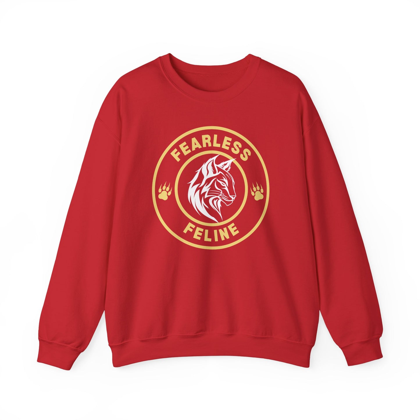 Fearless Feline Heavy Blend™ Crewneck Sweatshirt
