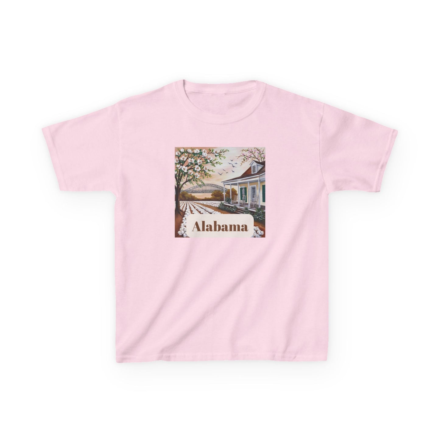 Alabama Kids Heavy Cotton Tee - Vintage Style