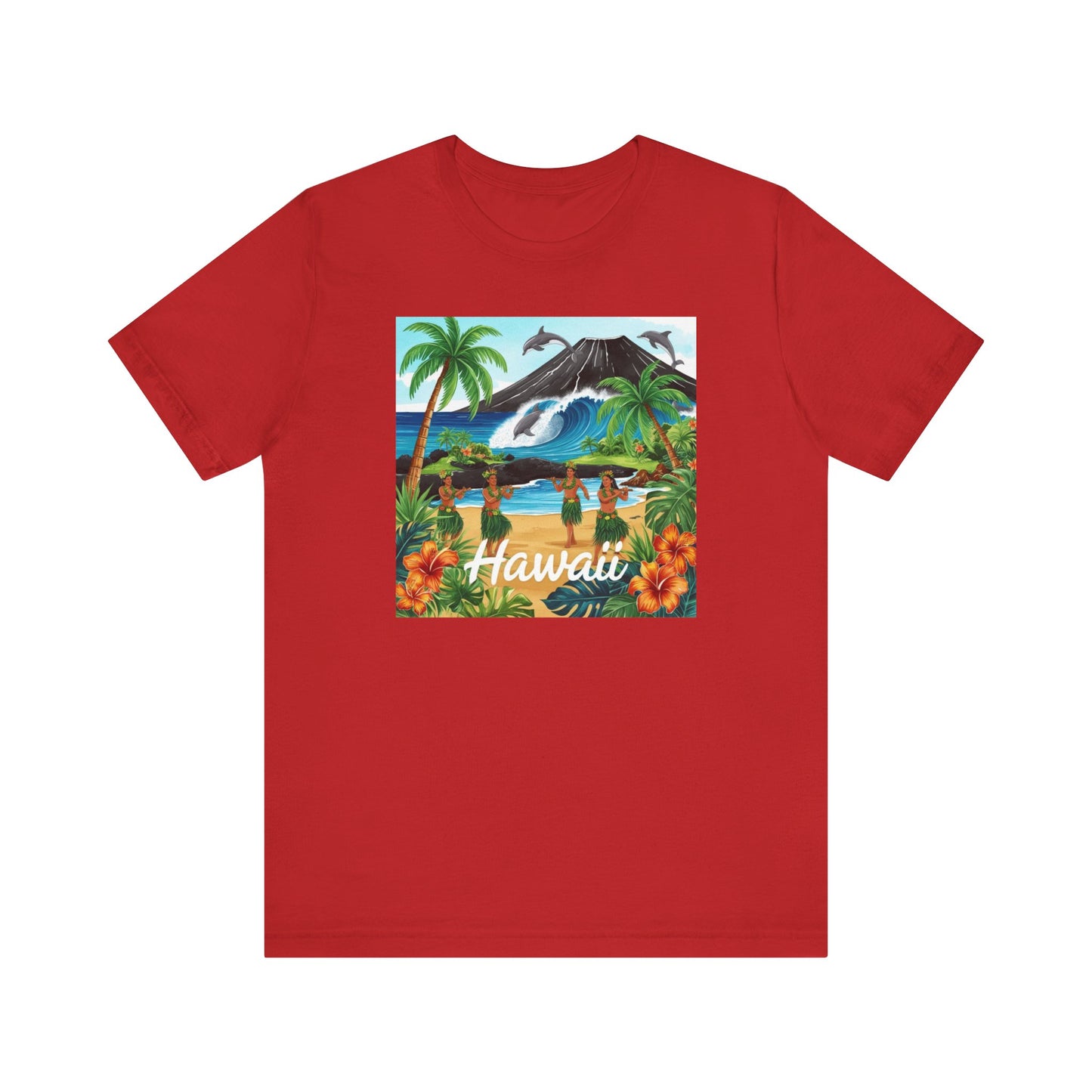 Hawaii Beach Vibes Unisex T-Shirt - Tropical Island Graphic Tee